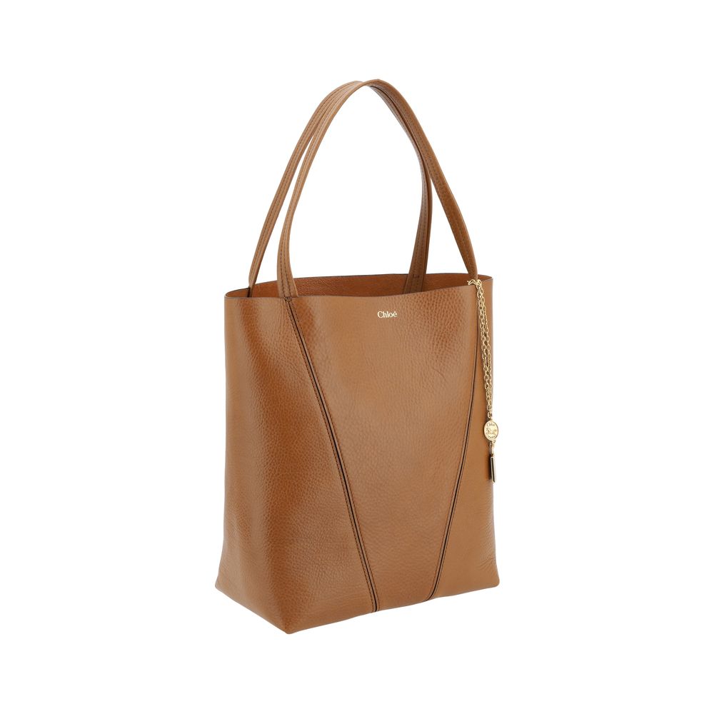 Chloé Braune Kalbsleder Bos Taurus Schultertasche-2