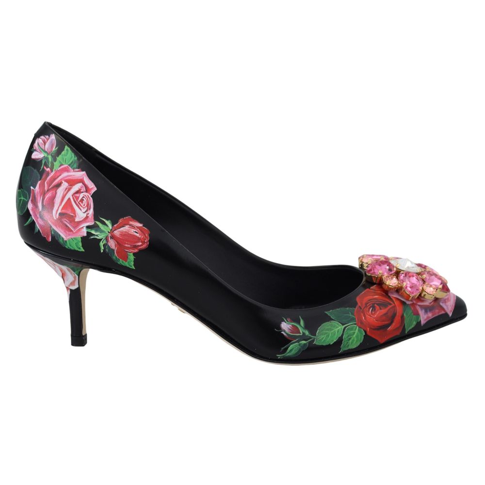 Dolce & Gabbana Schwarze Lederpumps mit hohem Absatz-1