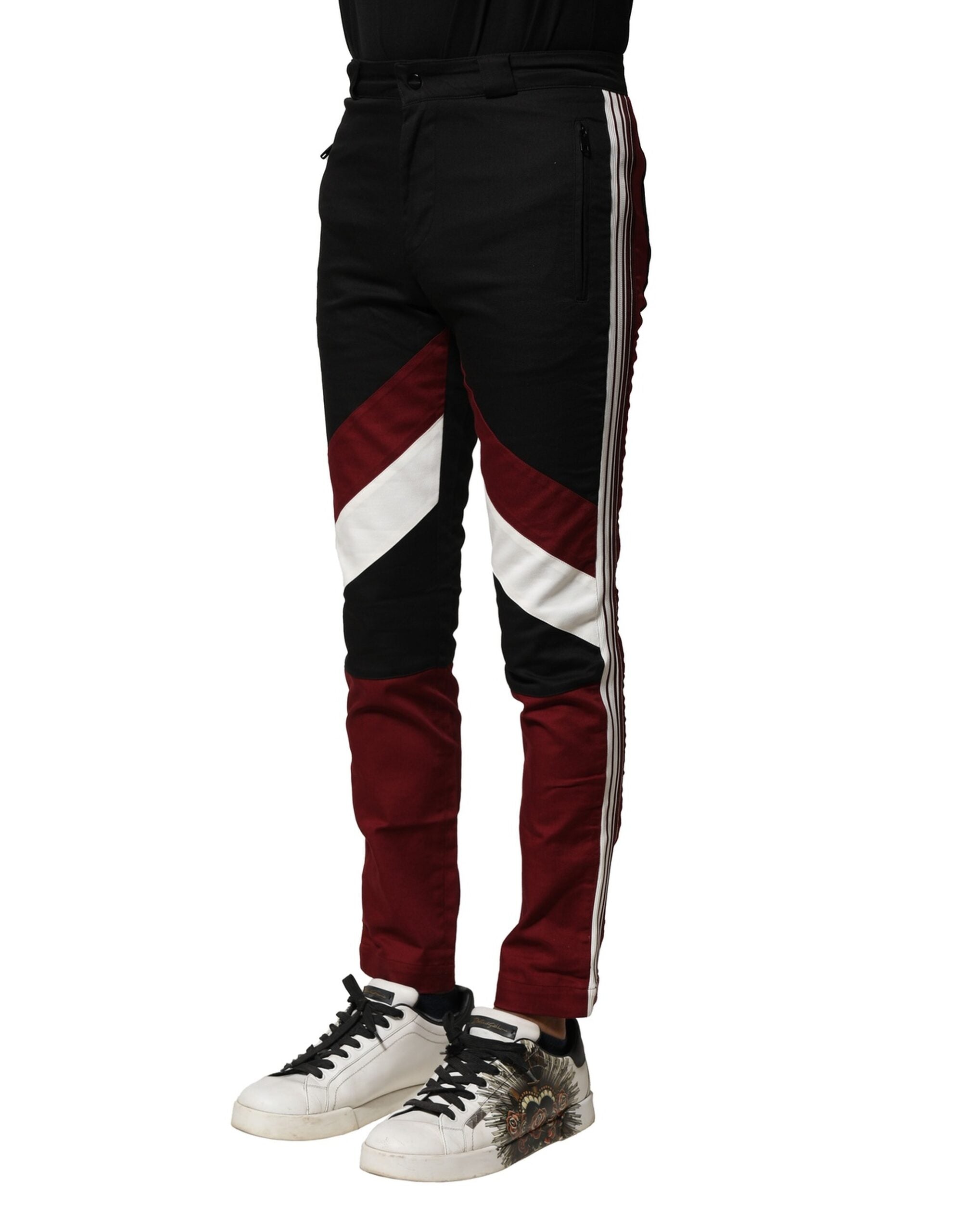 Dolce & Gabbana Multicolor Cotton Jogger Trousers for Men-3