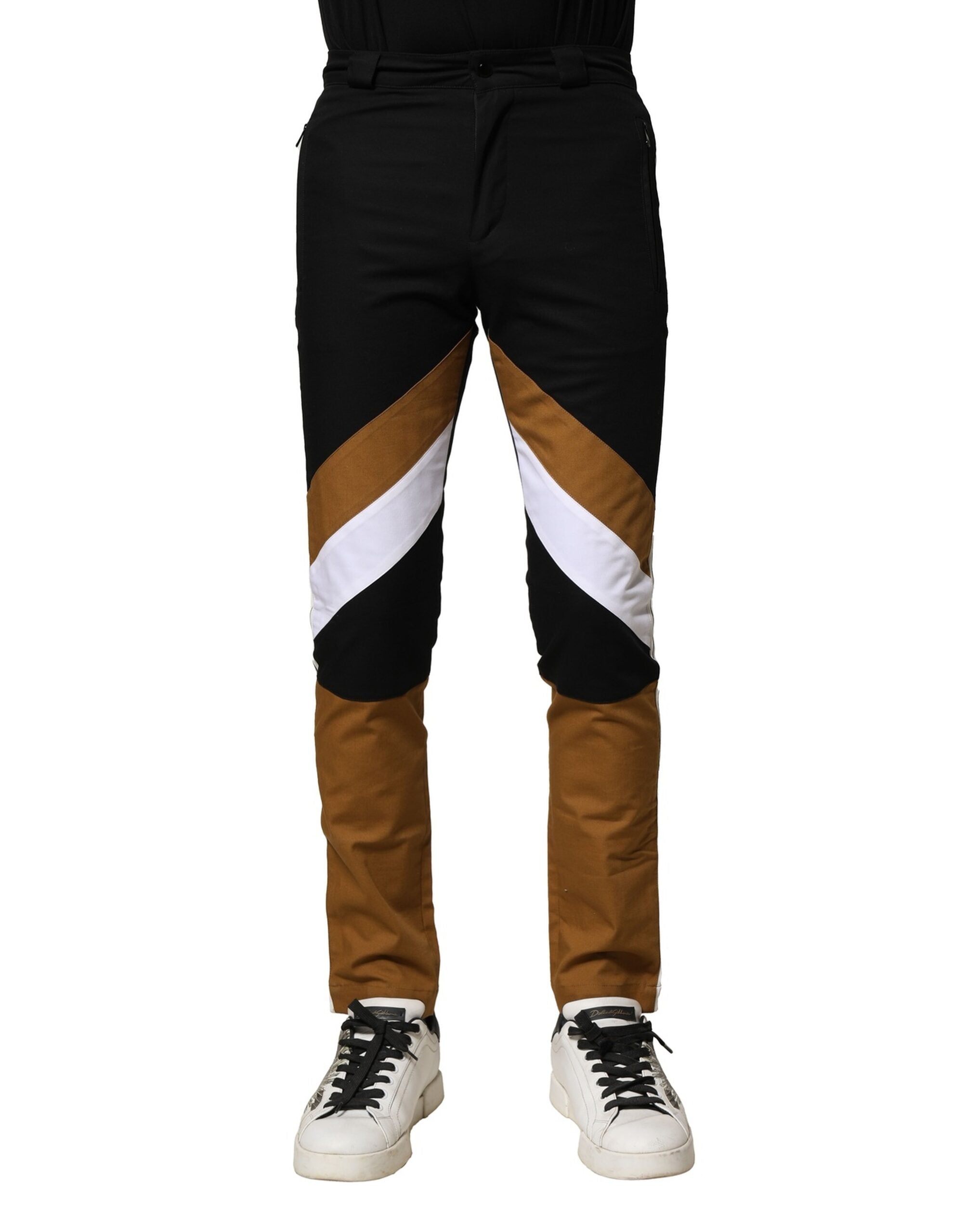 Dolce & Gabbana Multicolor Baumwolle Slim Fit Männer Hosen-2