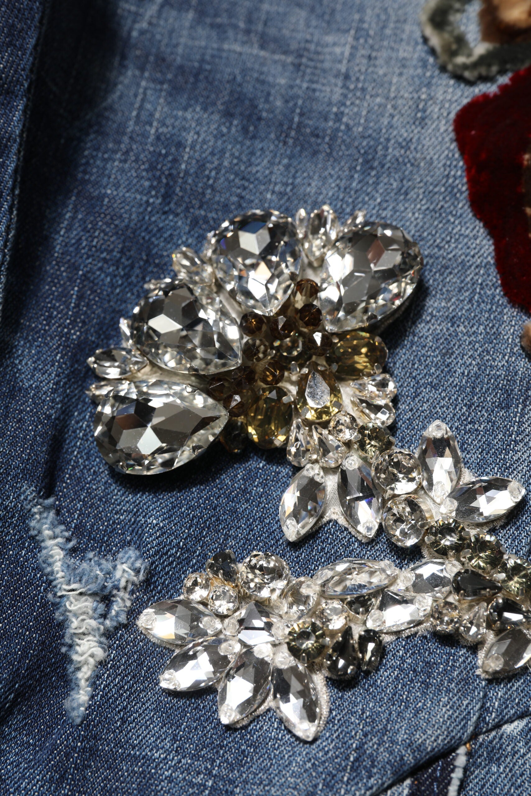 Dolce & Gabbana Blaue Baumwolle mit Strassverzierung Denim Jeans-8