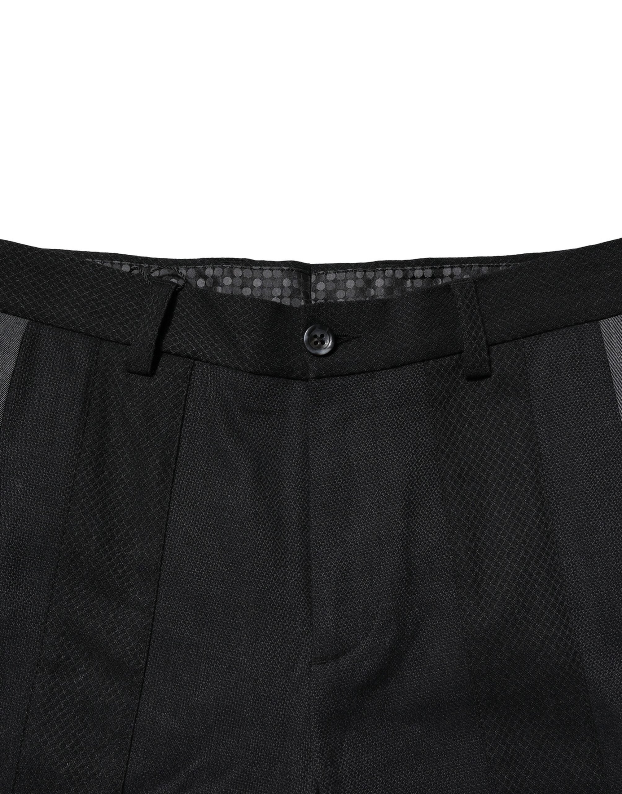 Pantalones cónicos de algodón negro y gris de Dolce & Gabbana para hombre-5