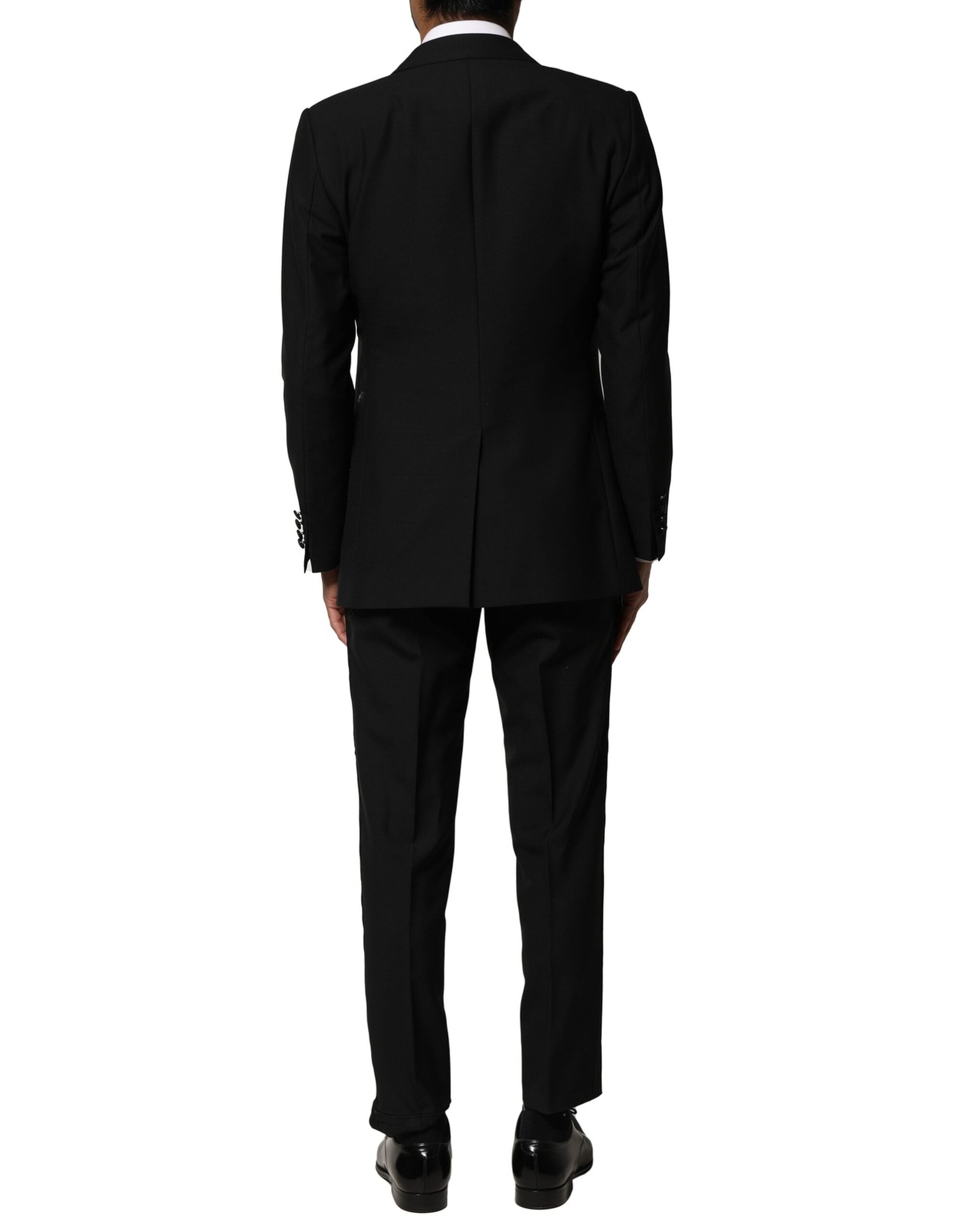 Dolce & Gabbana Black single-breasted wool suit (3 pieces)-4