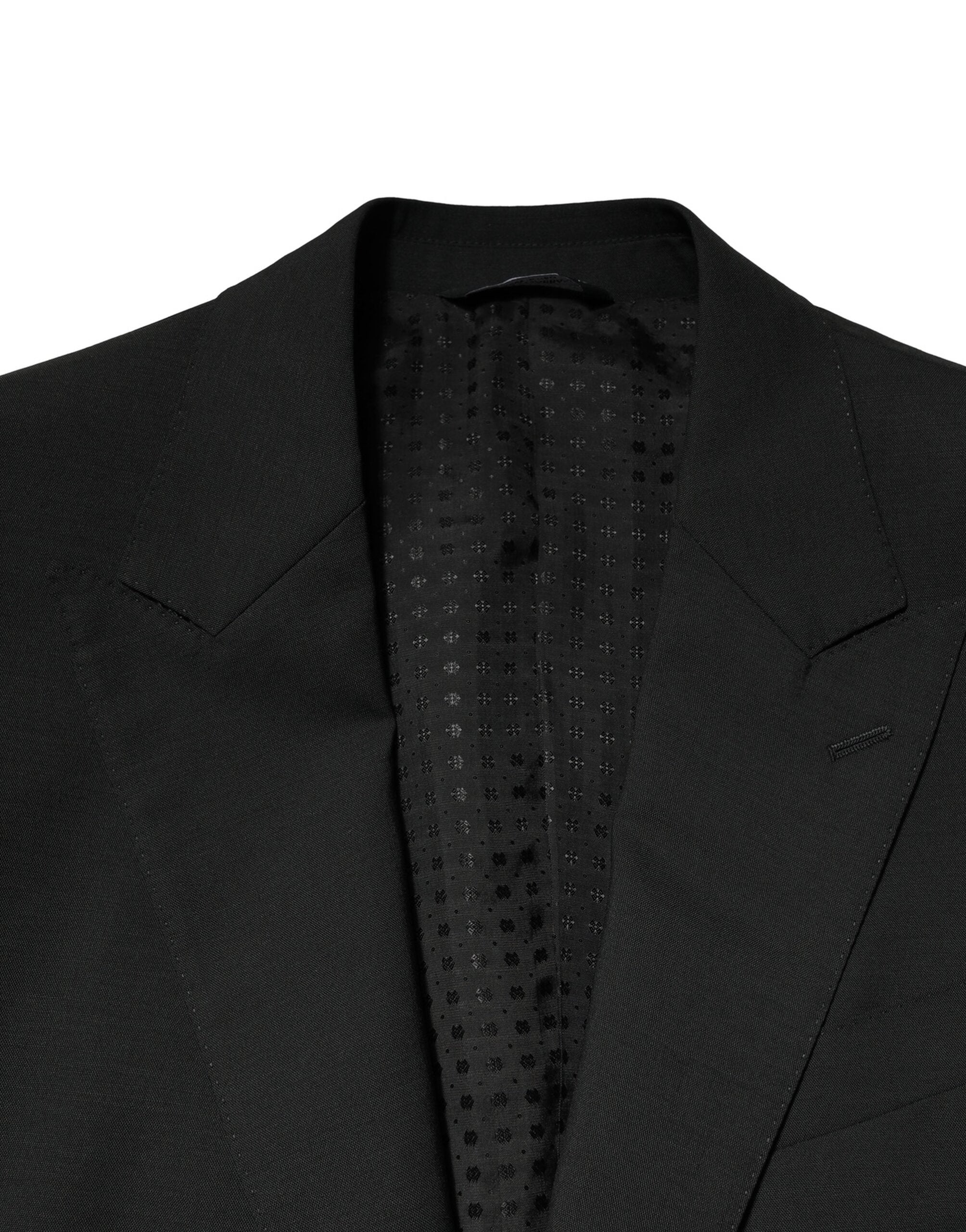 Dolce & Gabbana Schwarzer einreihiger Anzug aus Wolle (2 Teile)-5