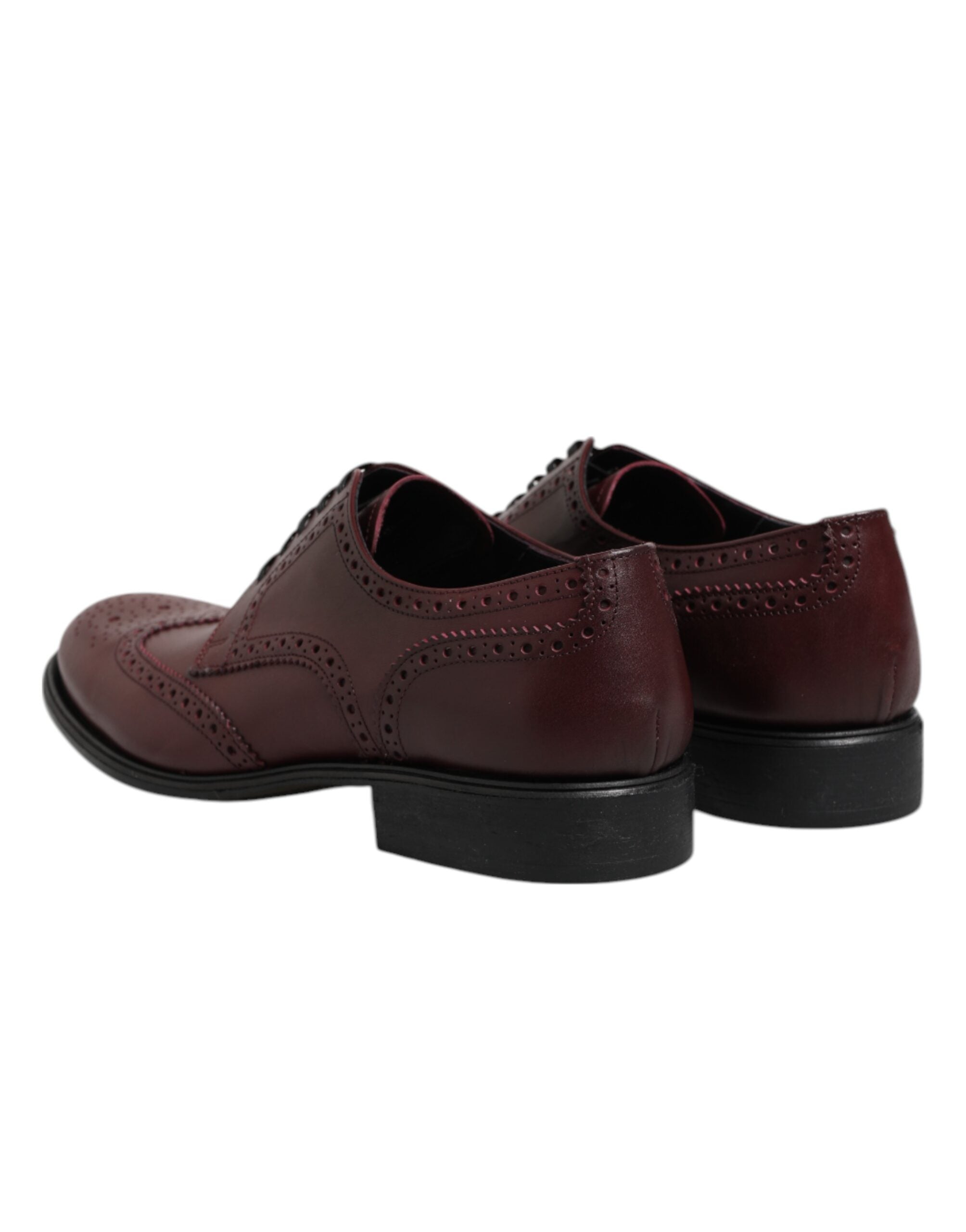 Dolce & Gabbana Brown Leather Lace-Up Derby Dress Shoes-5