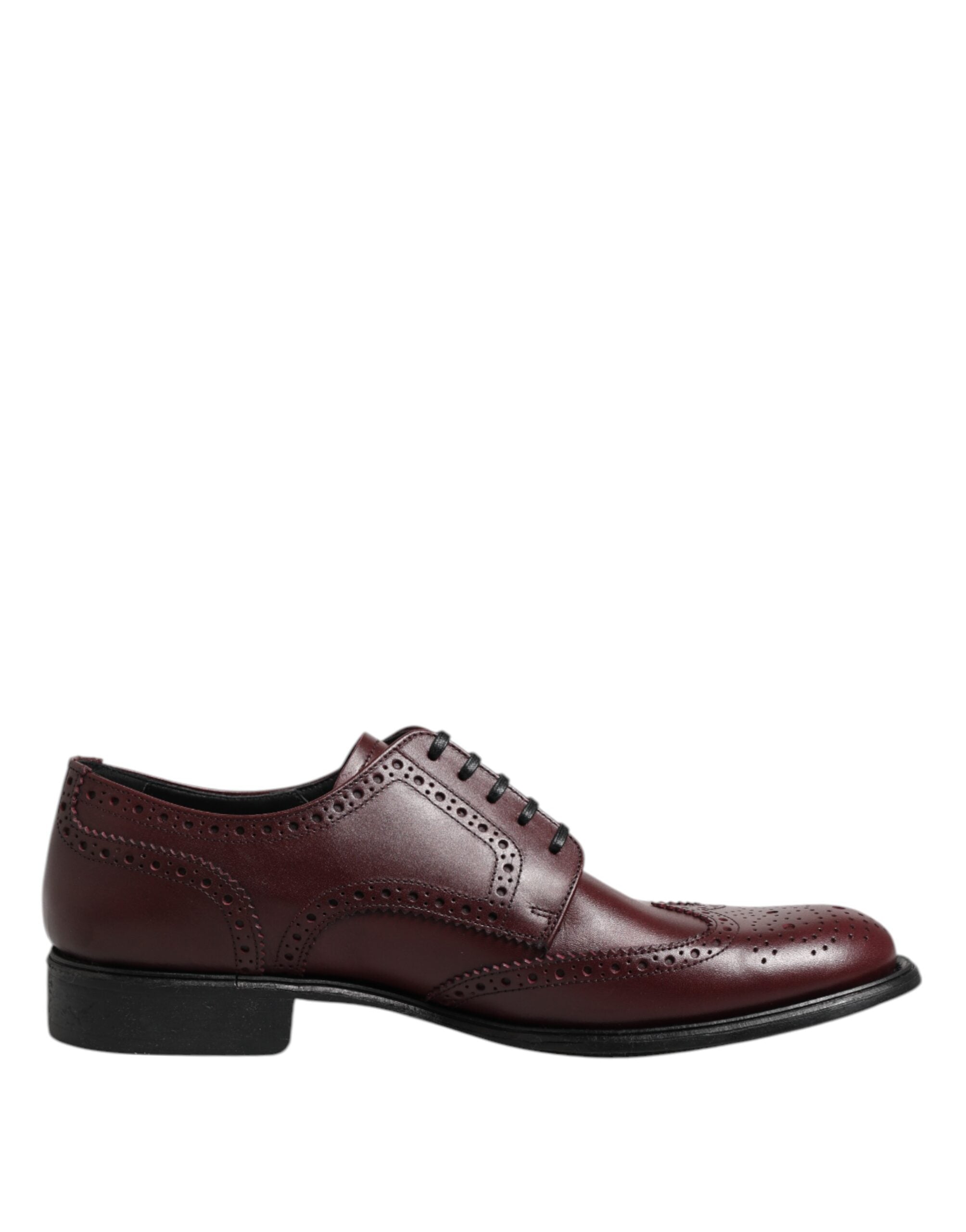Dolce & Gabbana Brown Leather Lace-Up Derby Dress Shoes-1