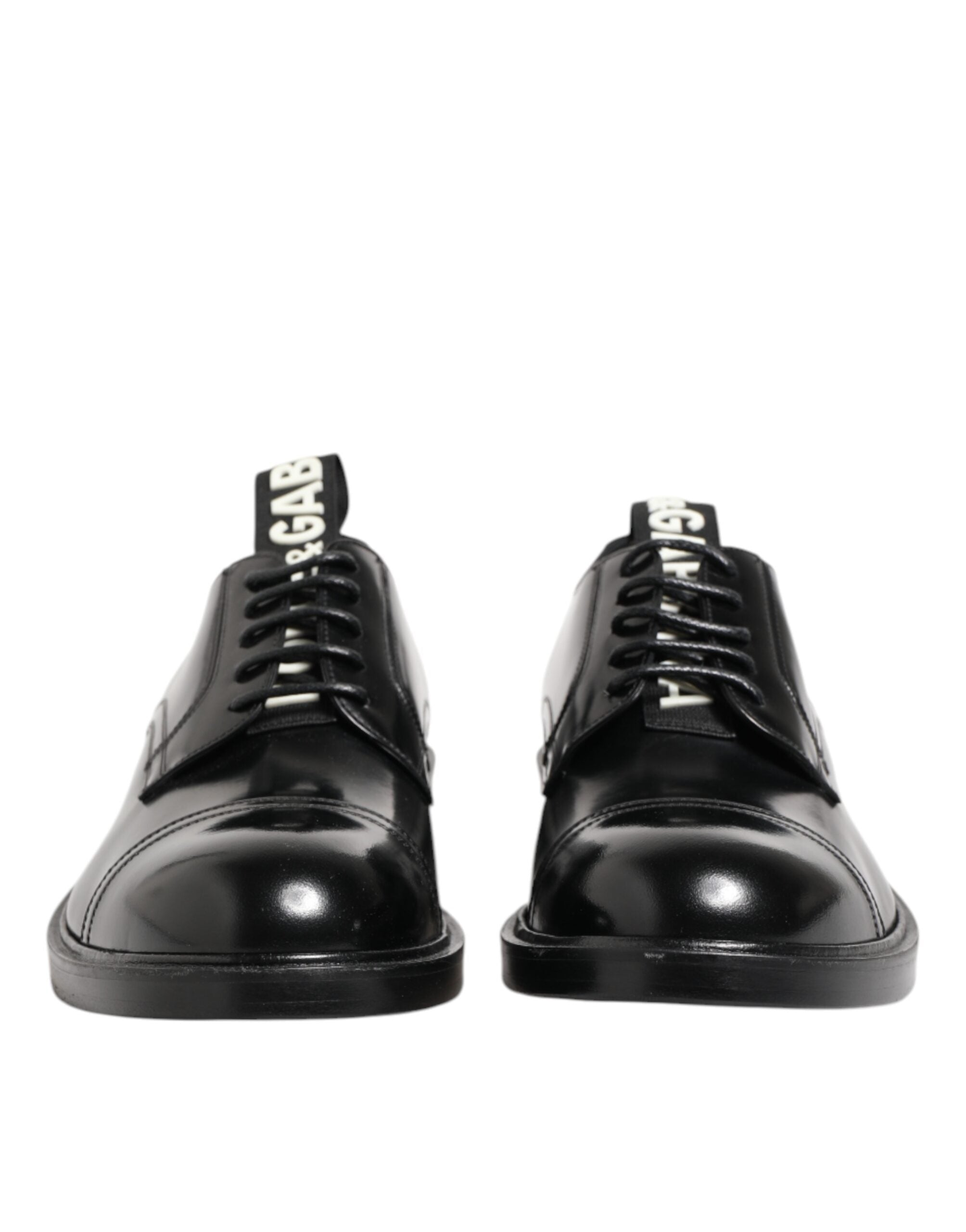 Dolce & Gabbana Black Leather Dress Lace-up Shoes Men's Formal Shoes-2