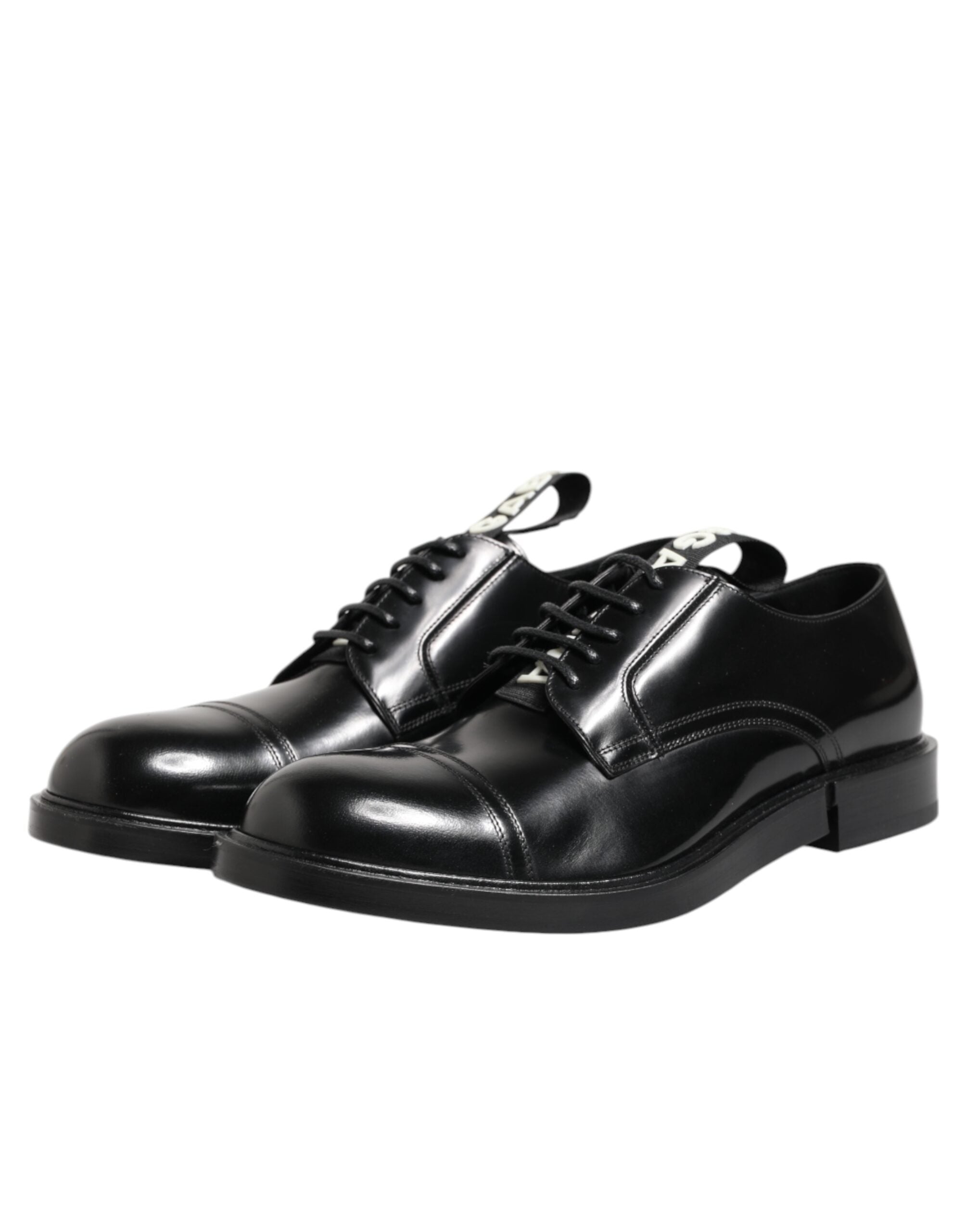 Dolce & Gabbana Black Leather Dress Lace-up Shoes Men's Formal Shoes-4