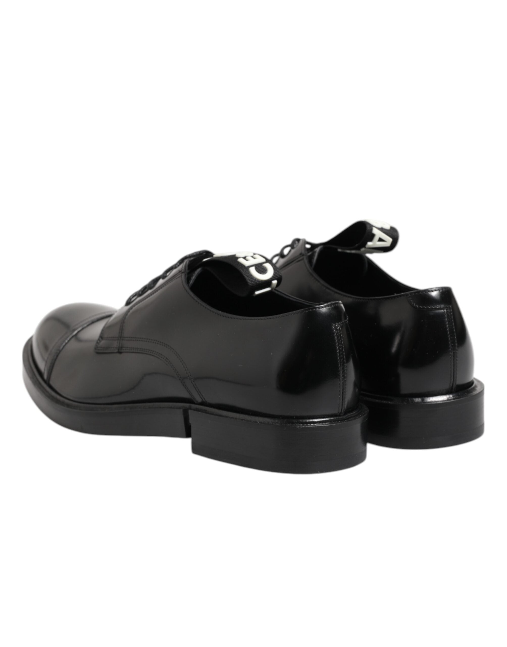 Dolce & Gabbana Black Leather Dress Lace-up Shoes Men's Formal Shoes-5