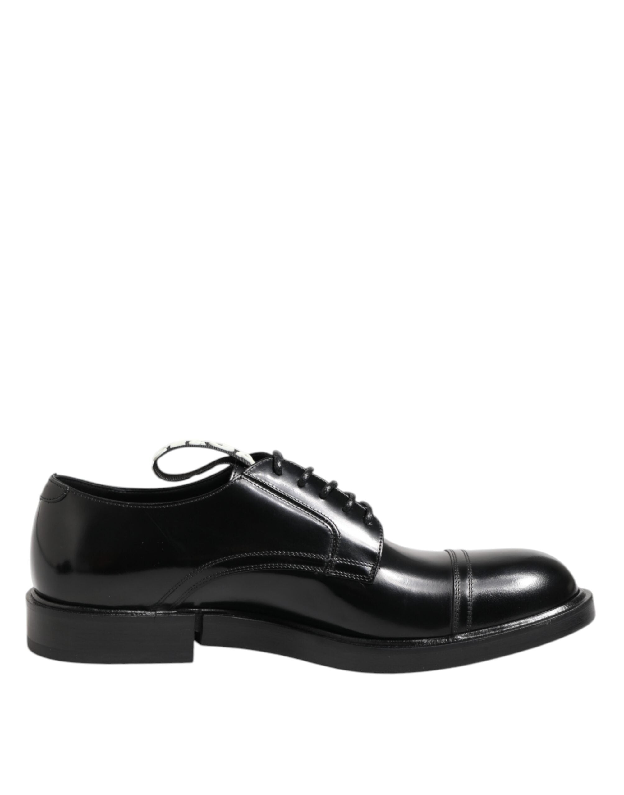 Dolce & Gabbana Black Leather Dress Lace-up Shoes Men's Formal Shoes-7