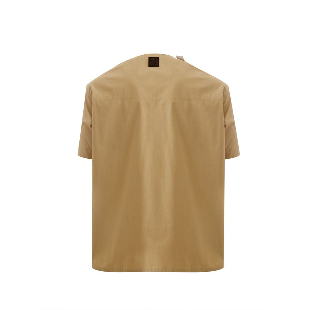 Emporio Armani Brown Cotton T-Shirt-2