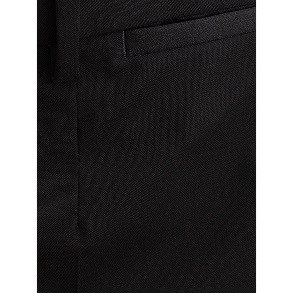 Dolce & Gabbana black wool trousers for formal occasions-4