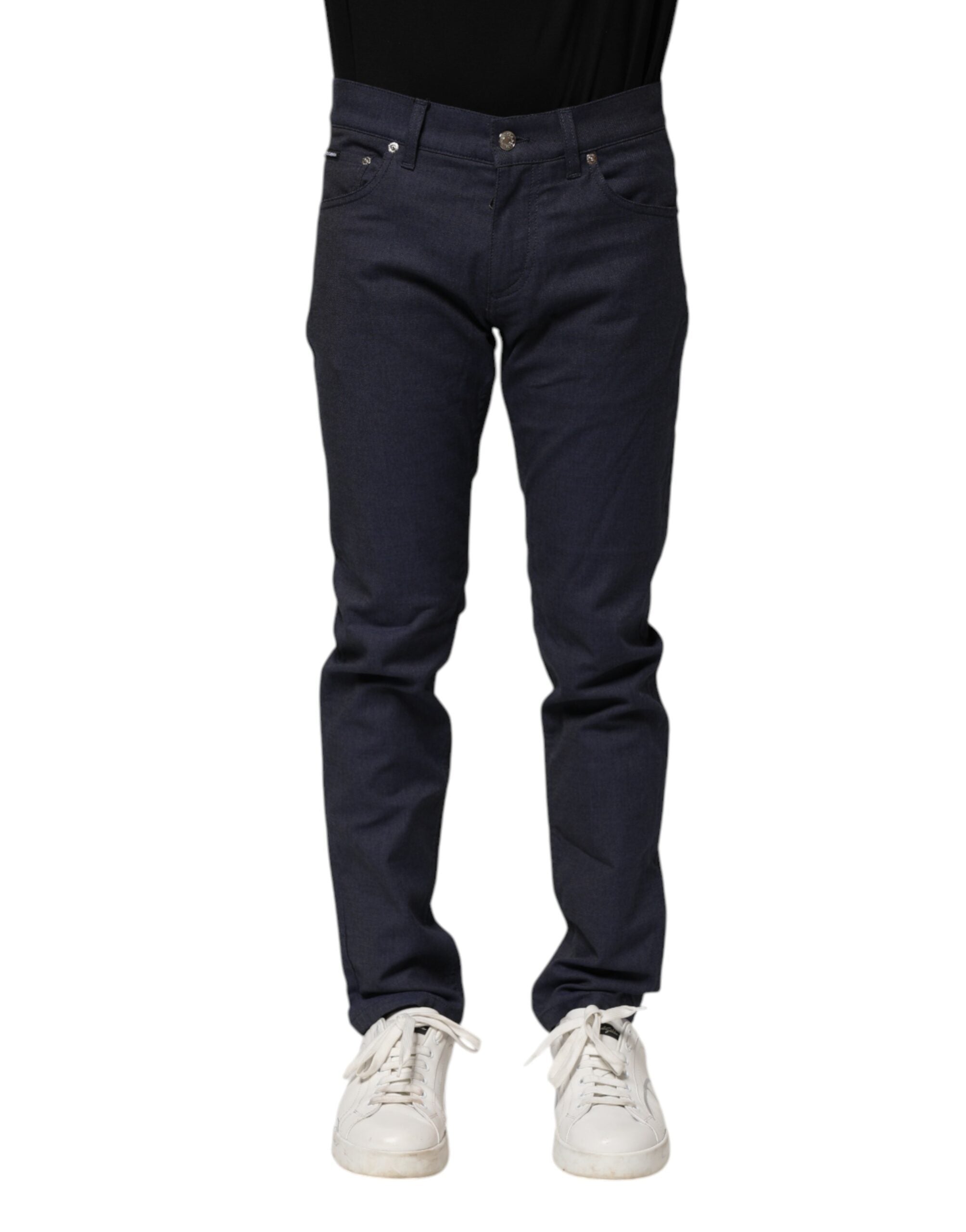 Dolce & Gabbana Dark Blue Skinny Denim Jeans made of Cotton