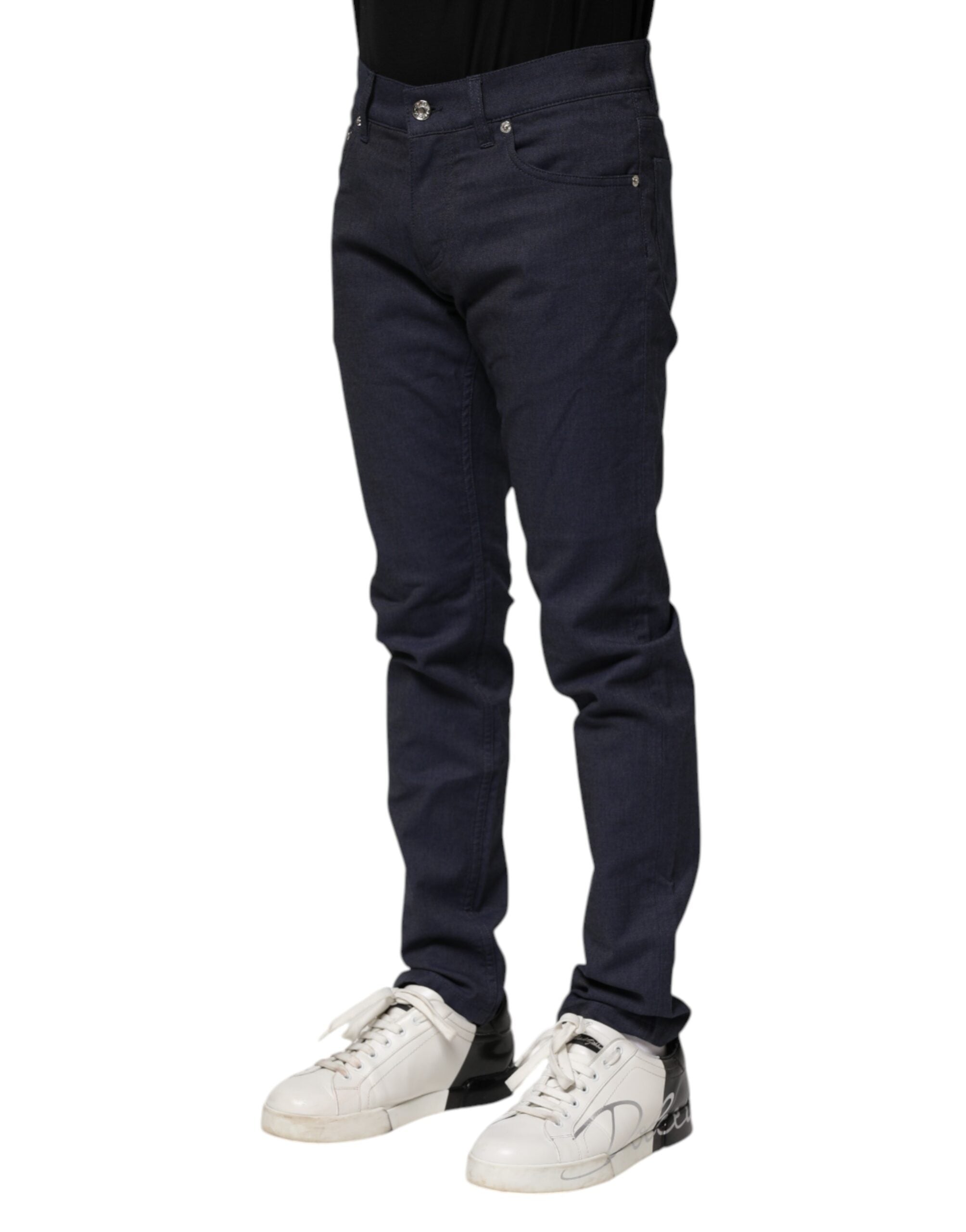 Dolce & Gabbana Dark Blue Skinny Denim Jeans made of Cotton-3