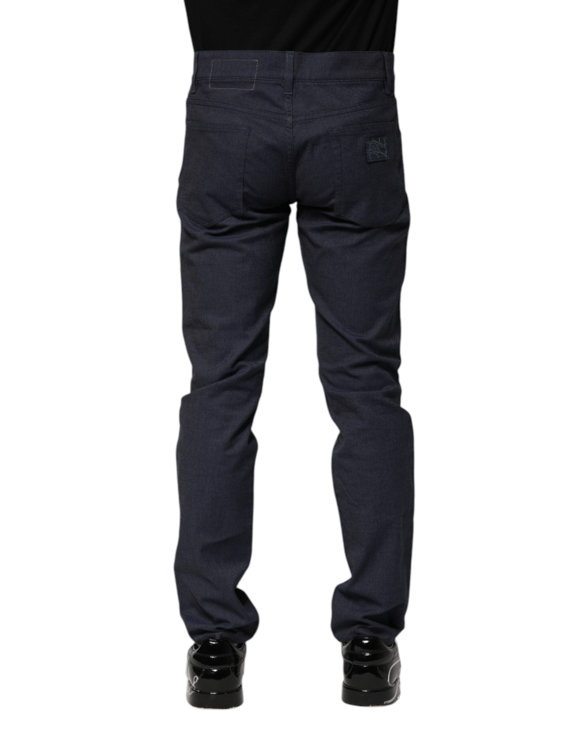Dolce & Gabbana Dark Blue Skinny Denim Jeans made of Cotton-4