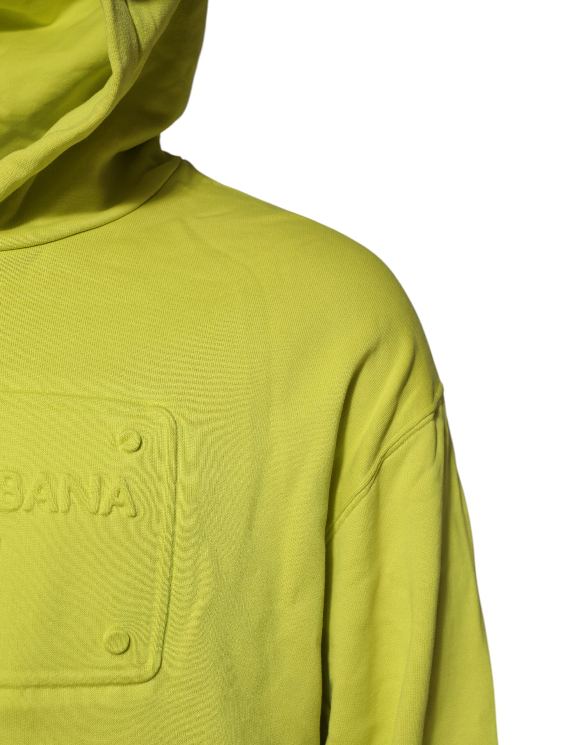 Dolce & Gabbana Grünes Logo-Sweatshirt aus Baumwolle mit Kapuze Pullover-3