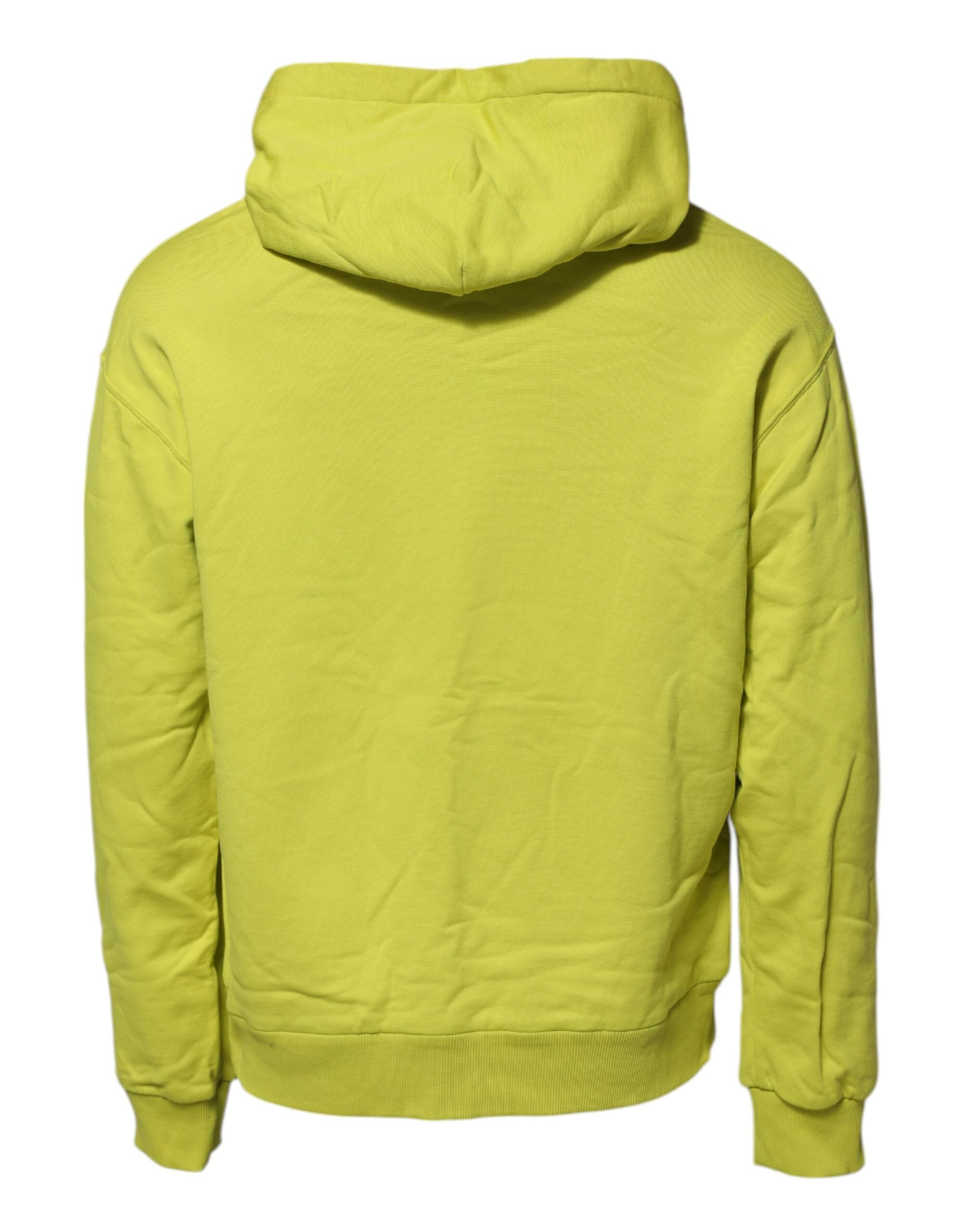 Dolce & Gabbana Grünes Logo-Sweatshirt aus Baumwolle mit Kapuze Pullover-4