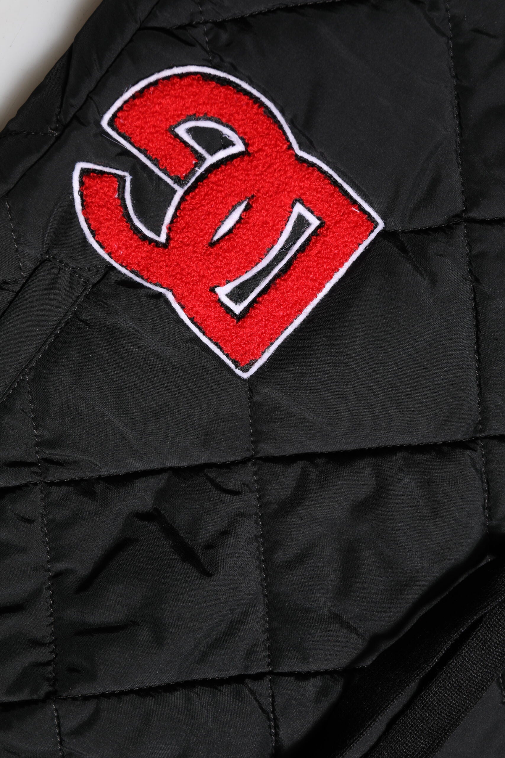 Dolce & Gabbana Black quilted mid-waisted joggers-5