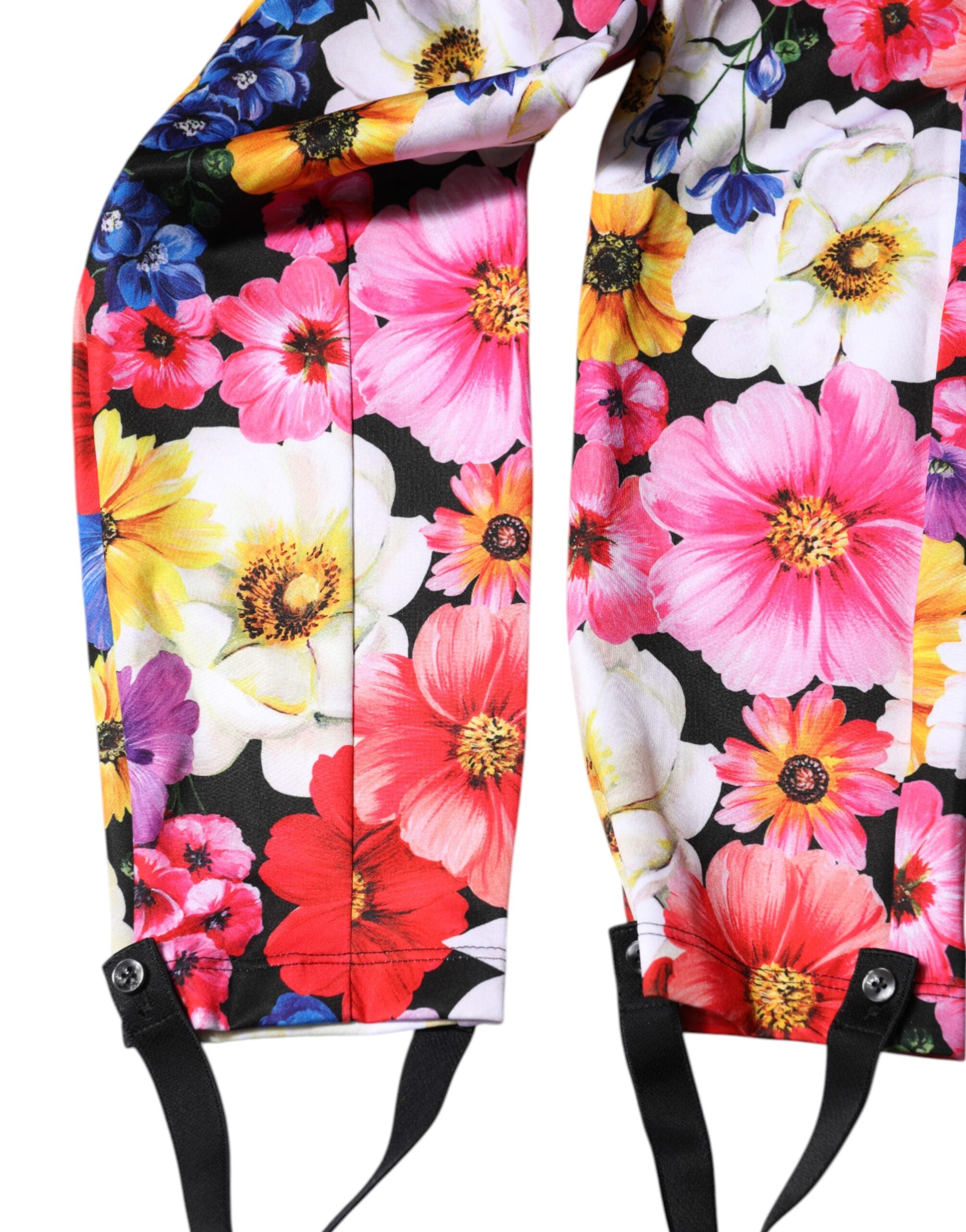 Dolce & Gabbana Multicolor Floral High-Waisted Leggings-6
