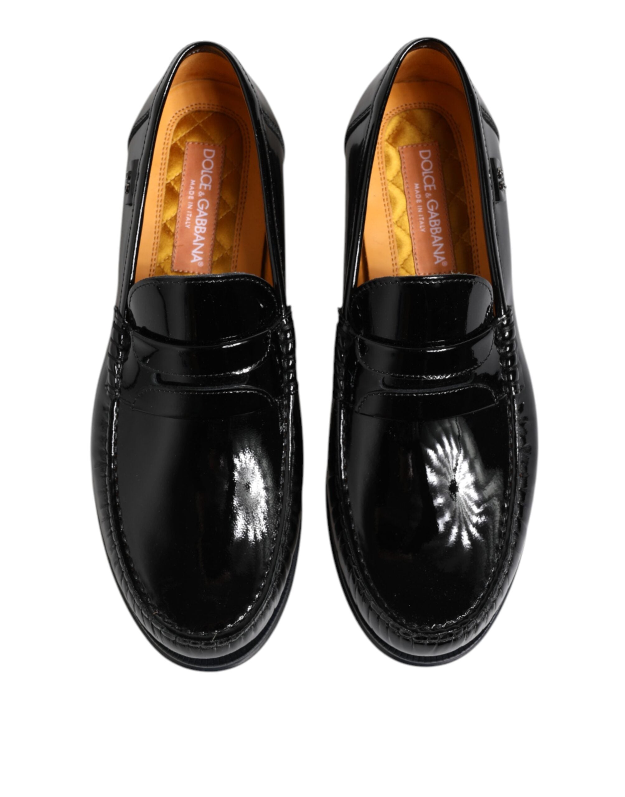Dolce & Gabbana Schwarze Leder Loafer "Slip On" für Damen und Herren-3