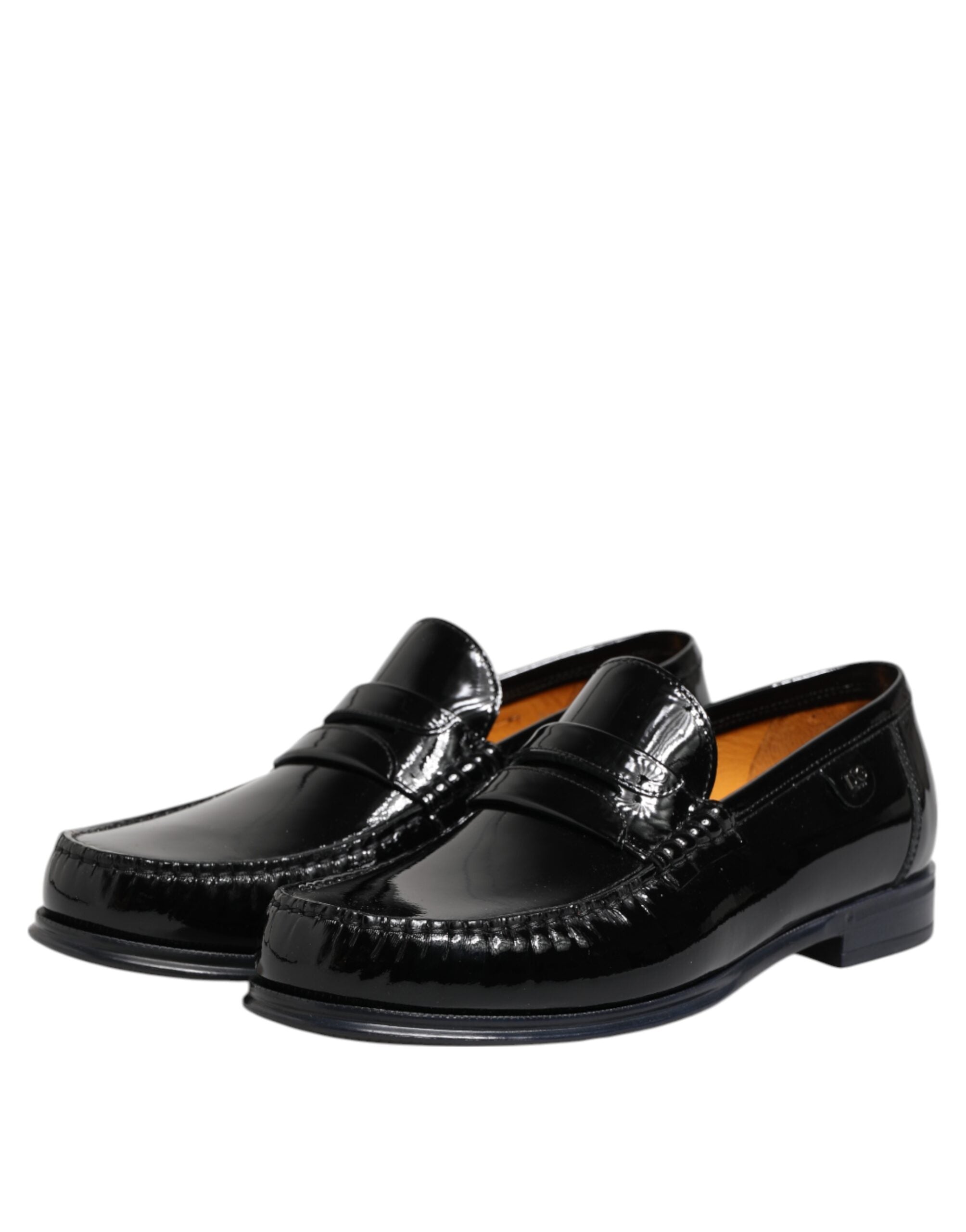 Dolce & Gabbana Schwarze Leder Loafer "Slip On" für Damen und Herren-4
