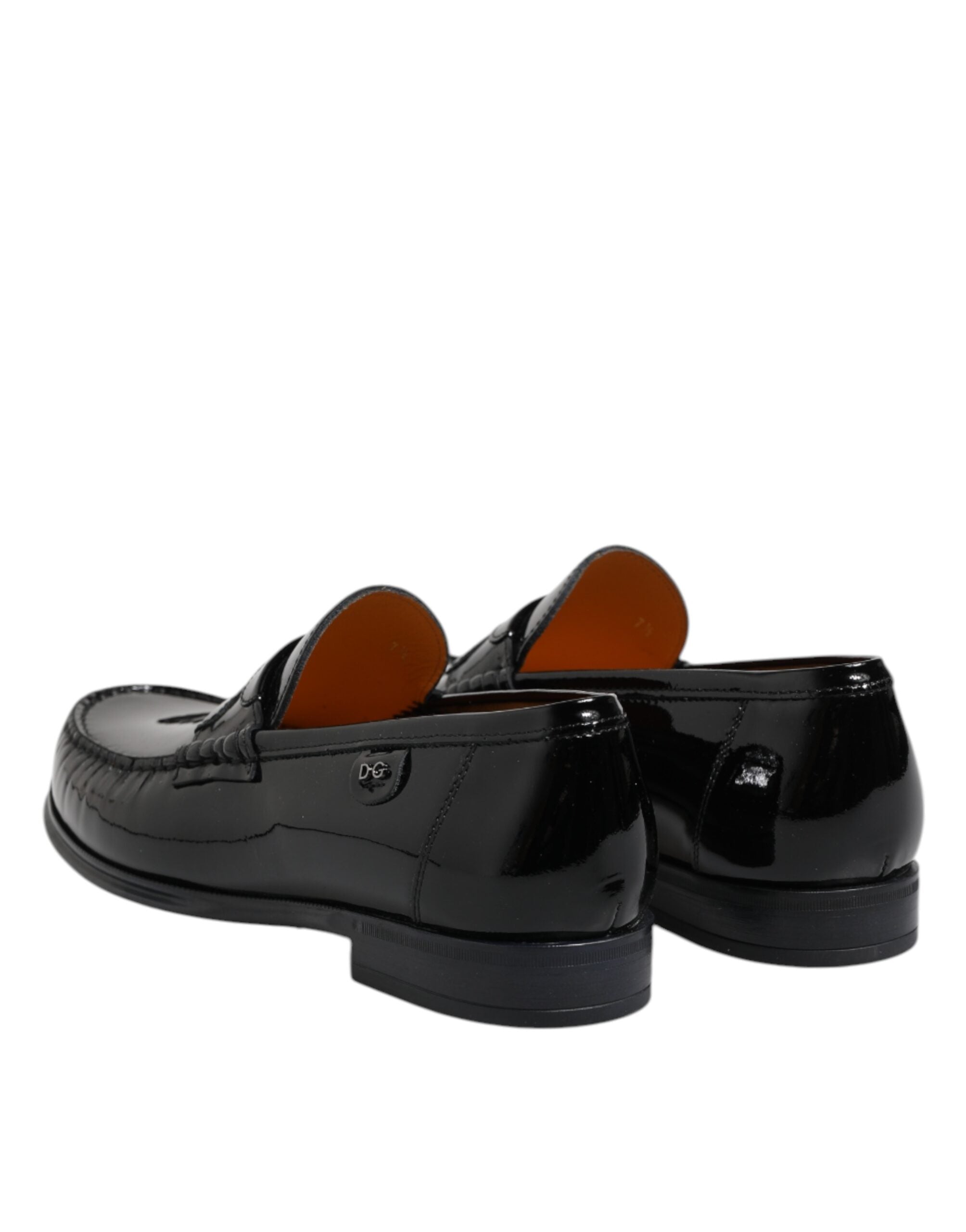 Dolce & Gabbana Schwarze Leder Loafer "Slip On" für Damen und Herren-5