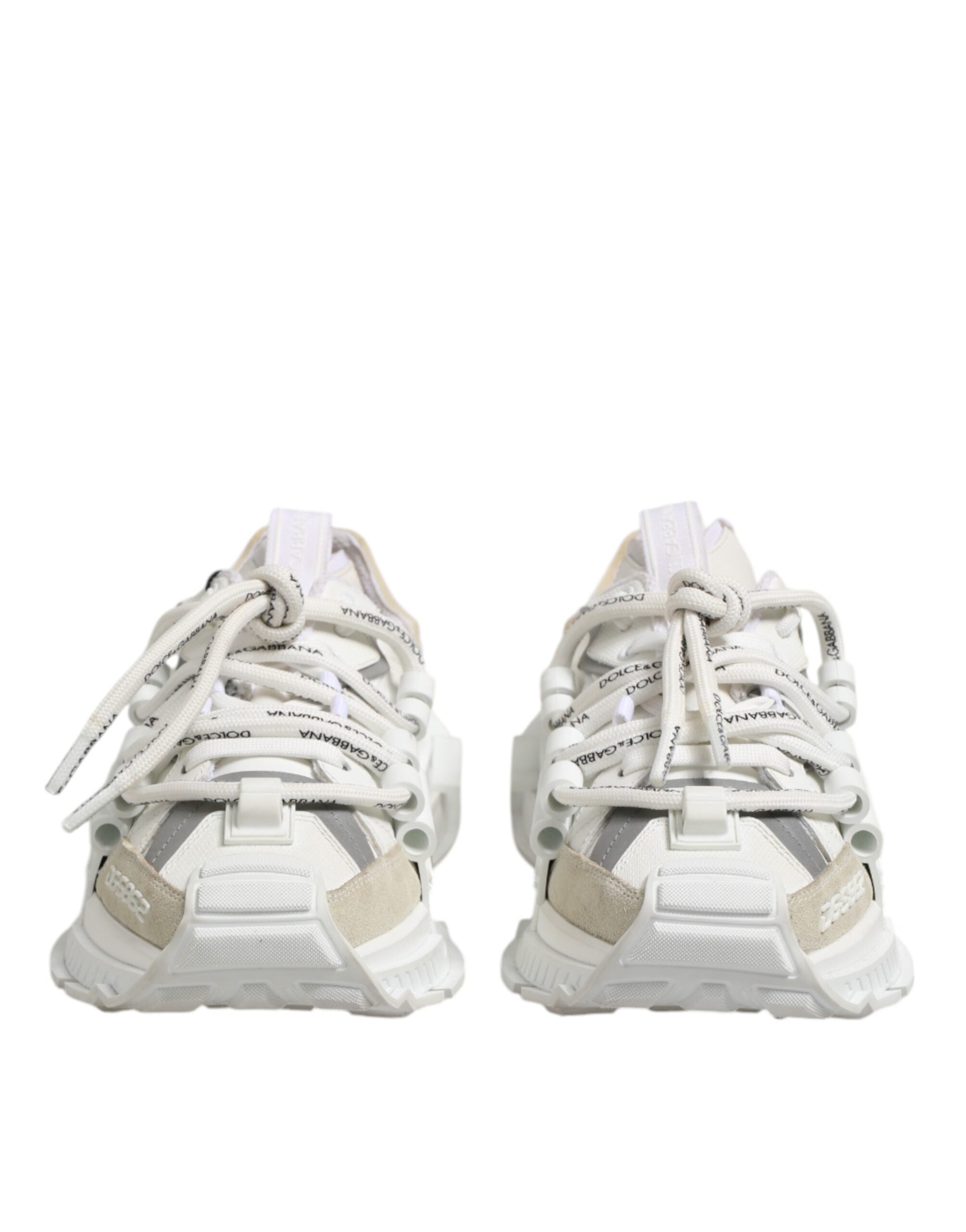 Dolce & Gabbana White Grey Low Top Space Sneakers Shoes-2