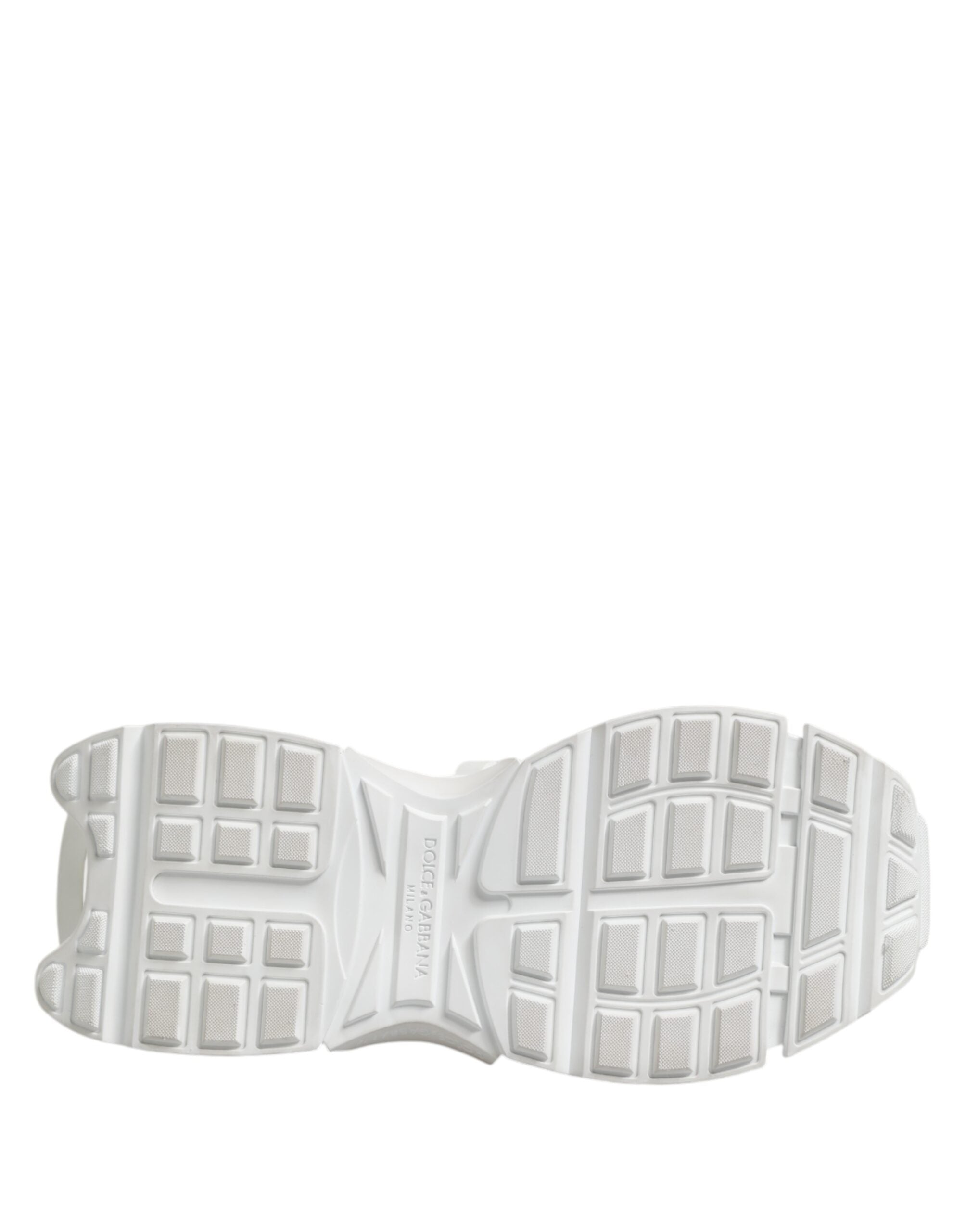 Dolce & Gabbana White Grey Low Top Space Sneakers Shoes-8