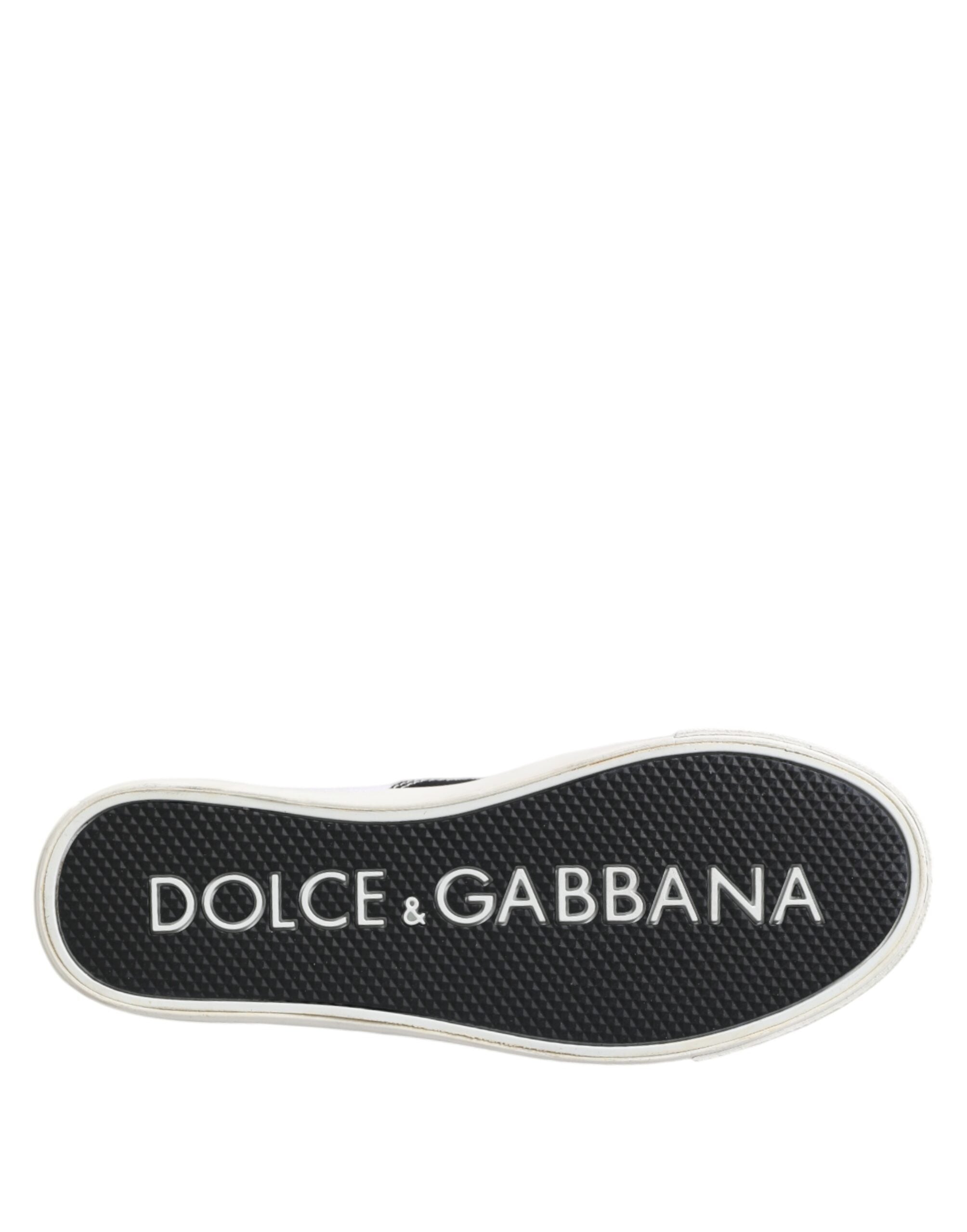 Dolce & Gabbana Black Cotton Canvas Lace Up Men's Sneakers Shoes-8