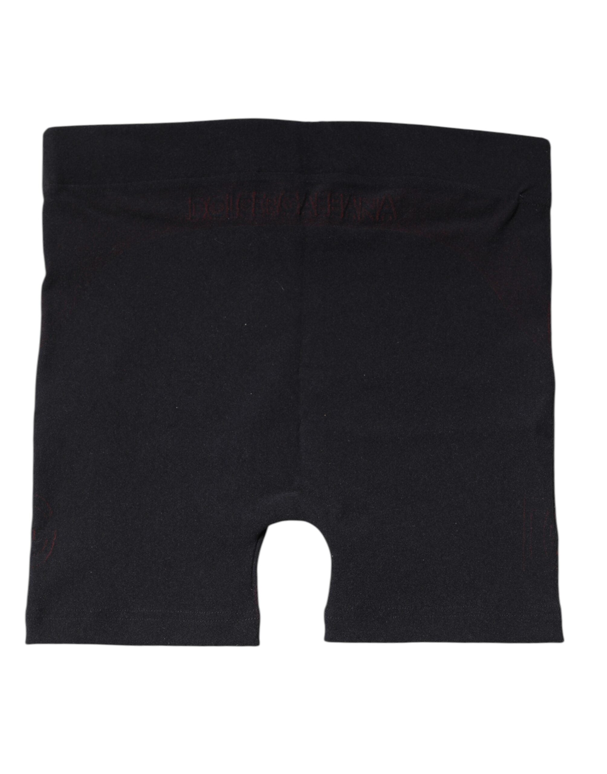 Dolce & Gabbana Black Nylon Stretch Boxer Shorts Underwear-4