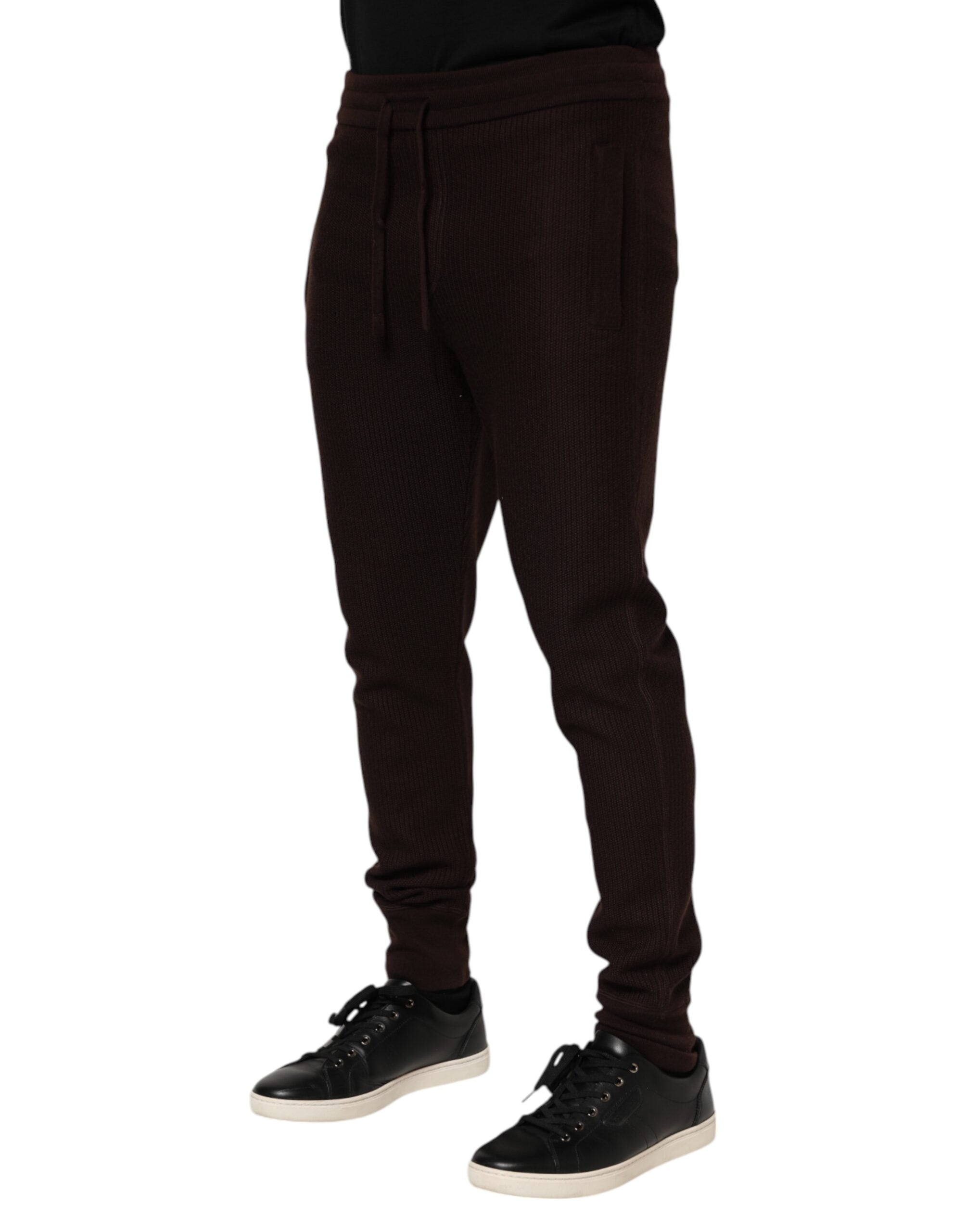 Dolce & Gabbana Brown Cashmere Men's Jogger Sweatpants Trousers-3