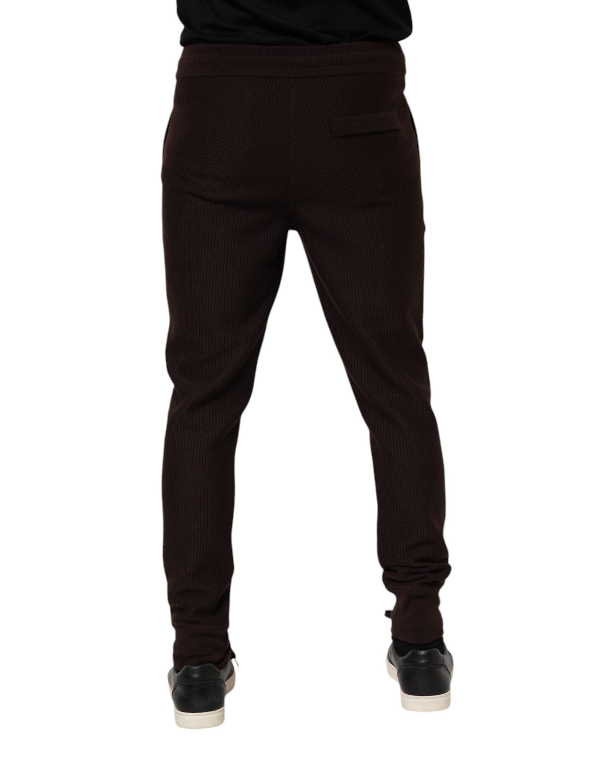 Dolce & Gabbana Brown Cashmere Men's Jogger Sweatpants Trousers-4