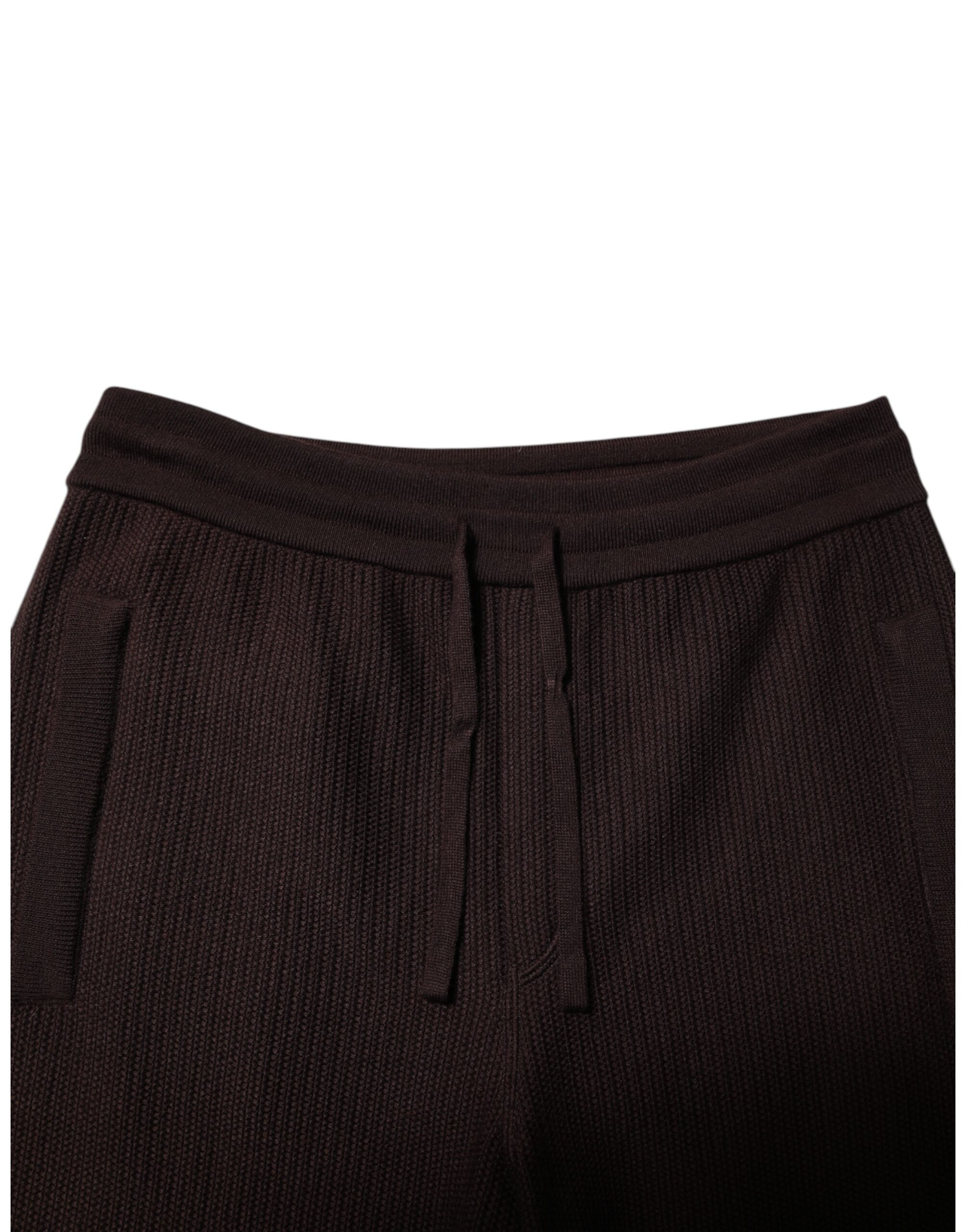 Dolce & Gabbana Brown Cashmere Men's Jogger Sweatpants Trousers-5