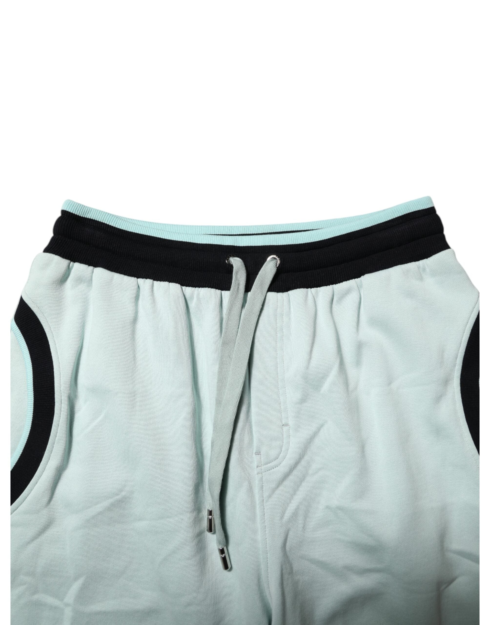 Dolce & Gabbana Hellgrüne Baumwolle Herren Jogger Sweatpants Hosen-5