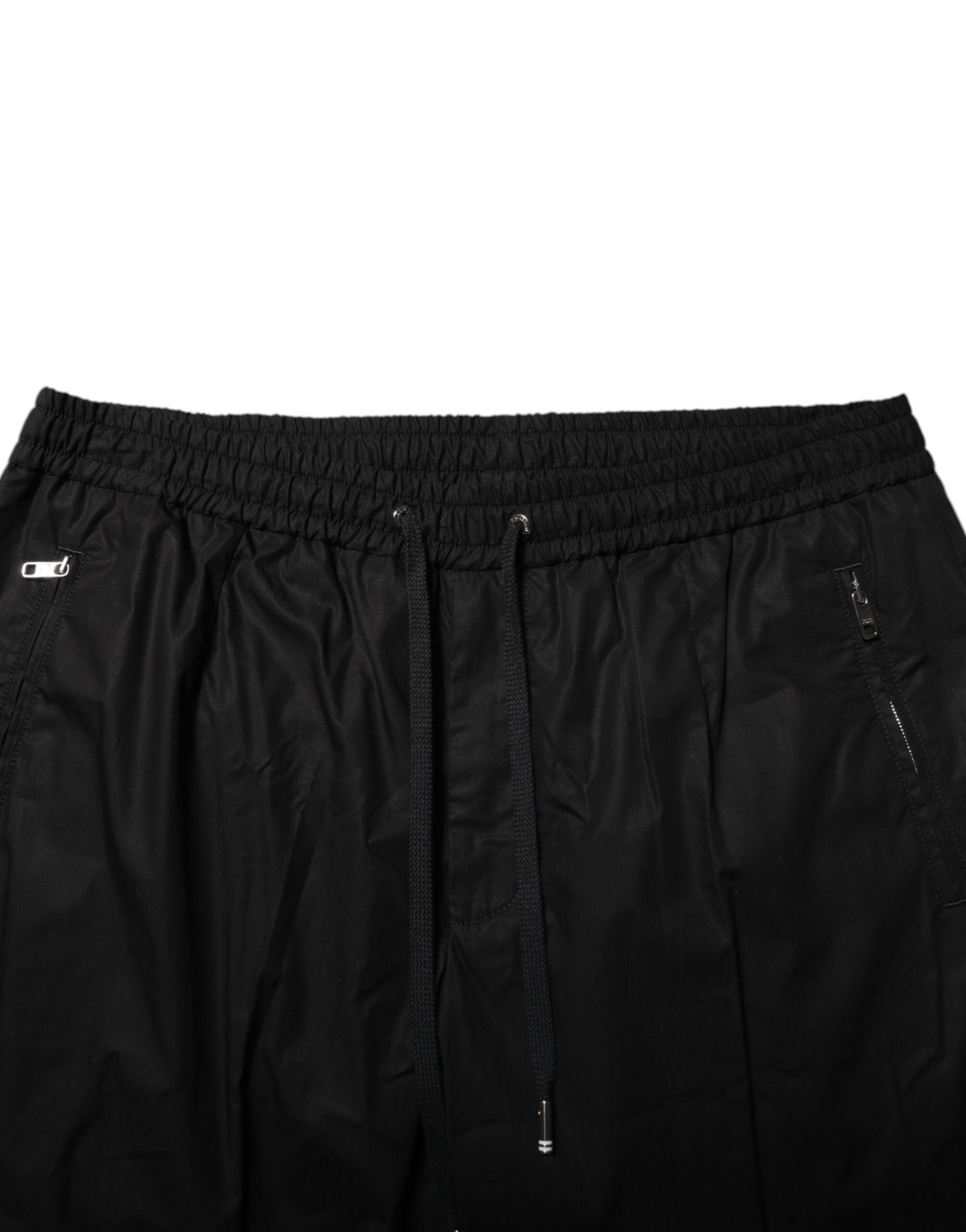 Dolce & Gabbana Black Cotton Logo Tape Men's Joggers-5