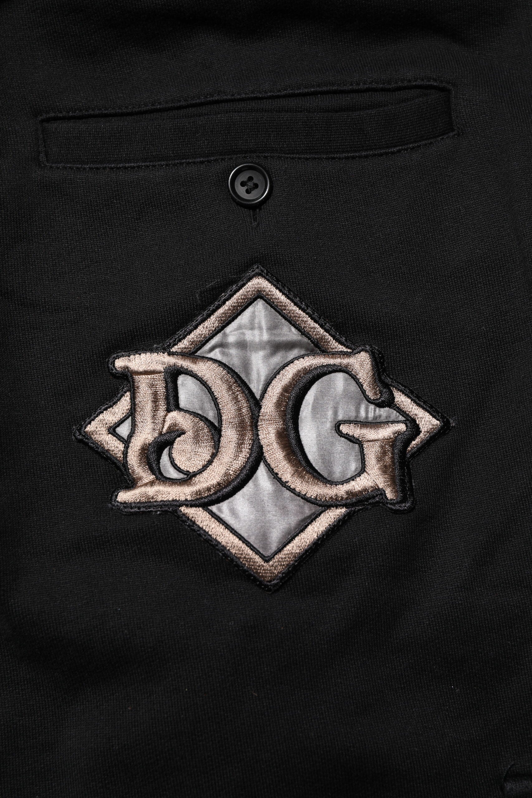 Dolce & Gabbana Black Cotton Logo Jogger Sweatpants-6