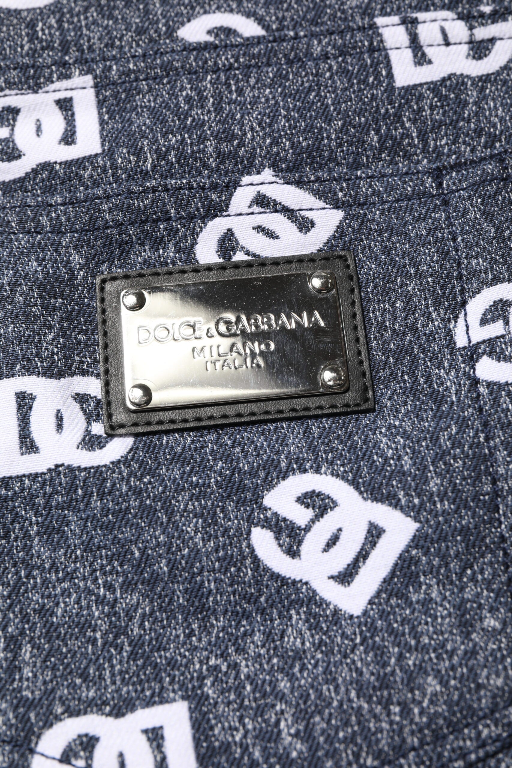 Dolce & Gabbana Dark Grey Logo Cotton Skinny Slim Denim Jeans-6