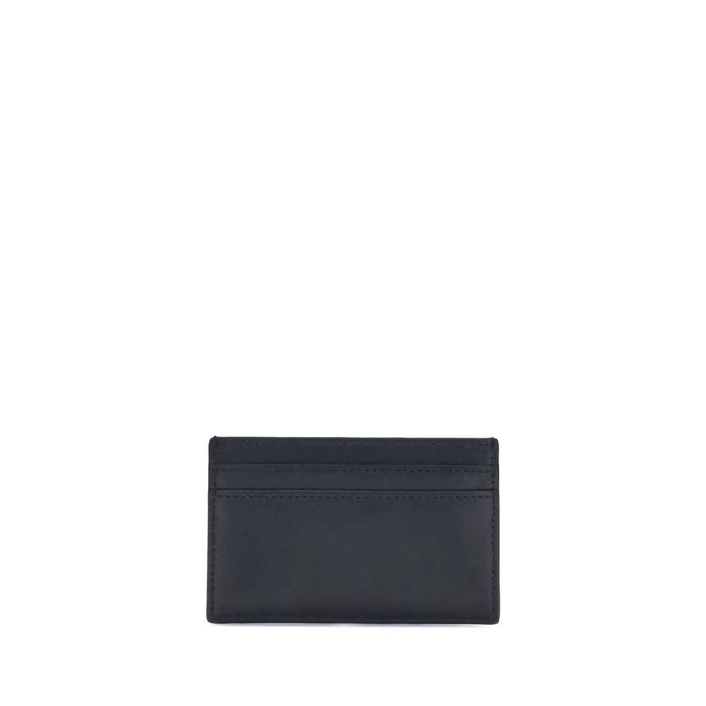 Alexander McQueen Schwarzes Kalb Leder Bos Taurus Geldbörse-2