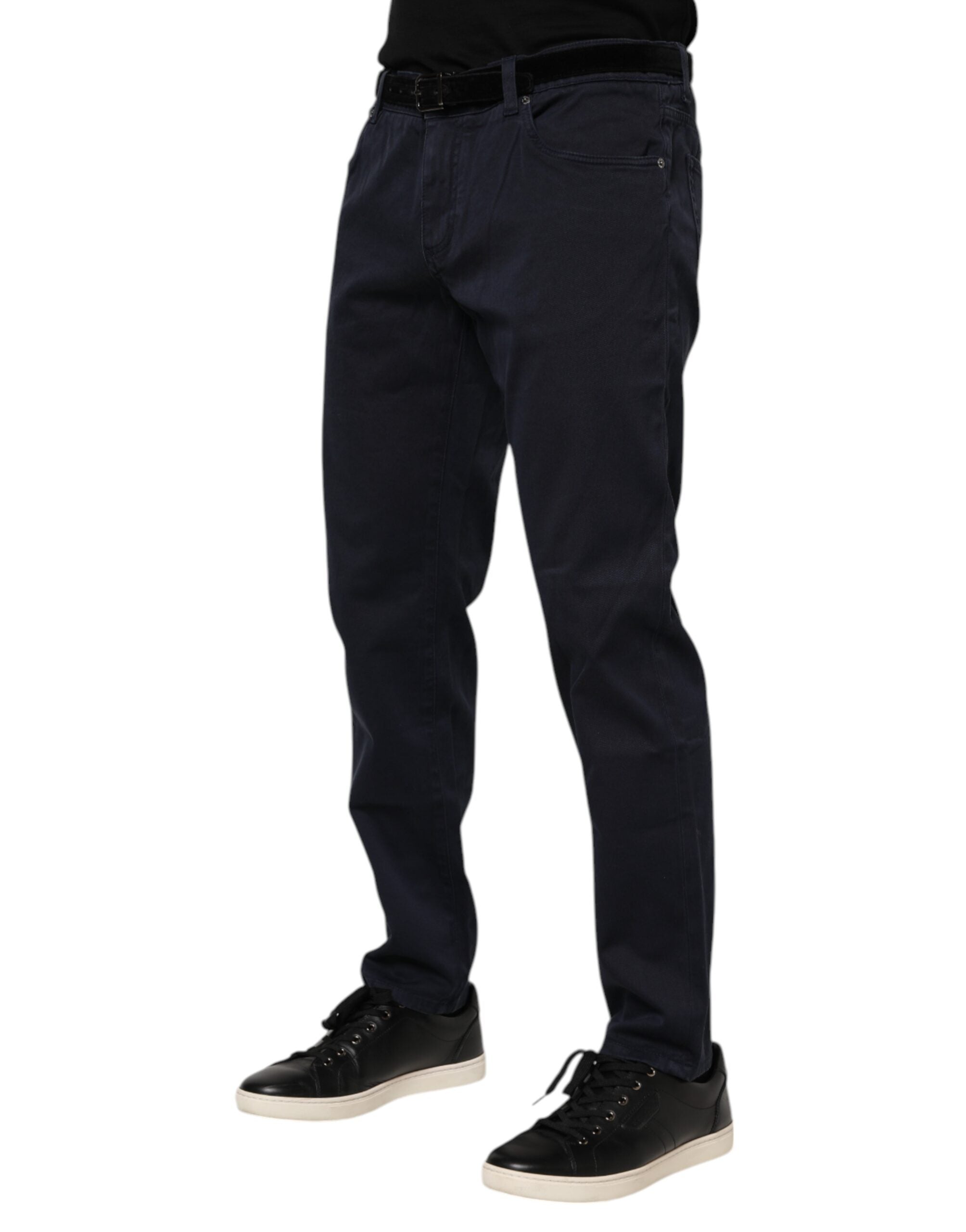 Dolce & Gabbana Blue tapered denim jeans in cotton-3