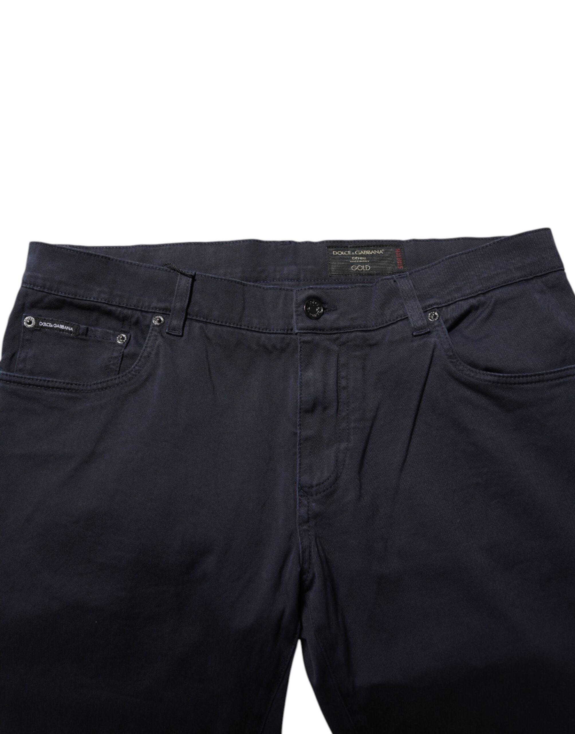 Dolce & Gabbana Blue tapered denim jeans in cotton-5