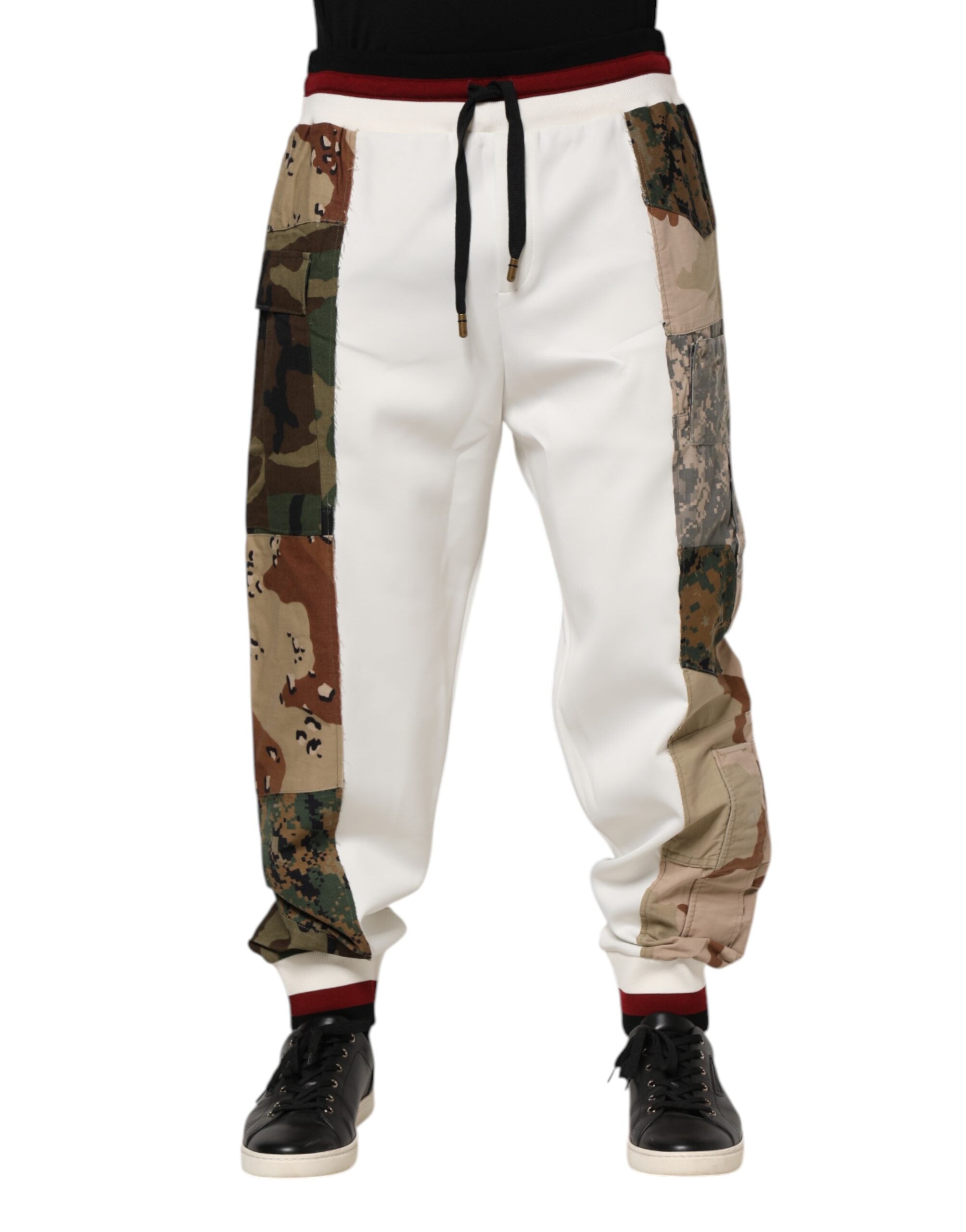 Dolce & Gabbana White Patchwork Joggers-2