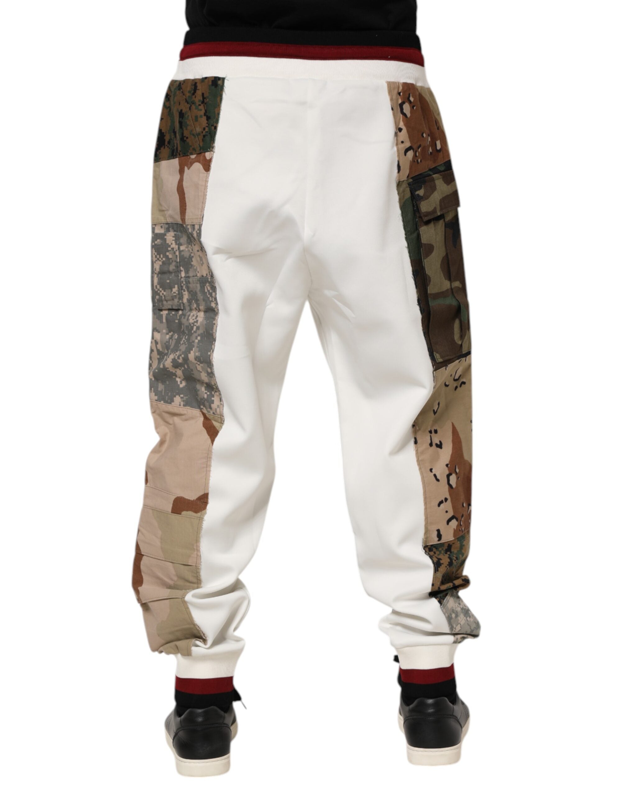 Dolce & Gabbana White Patchwork Joggers-4
