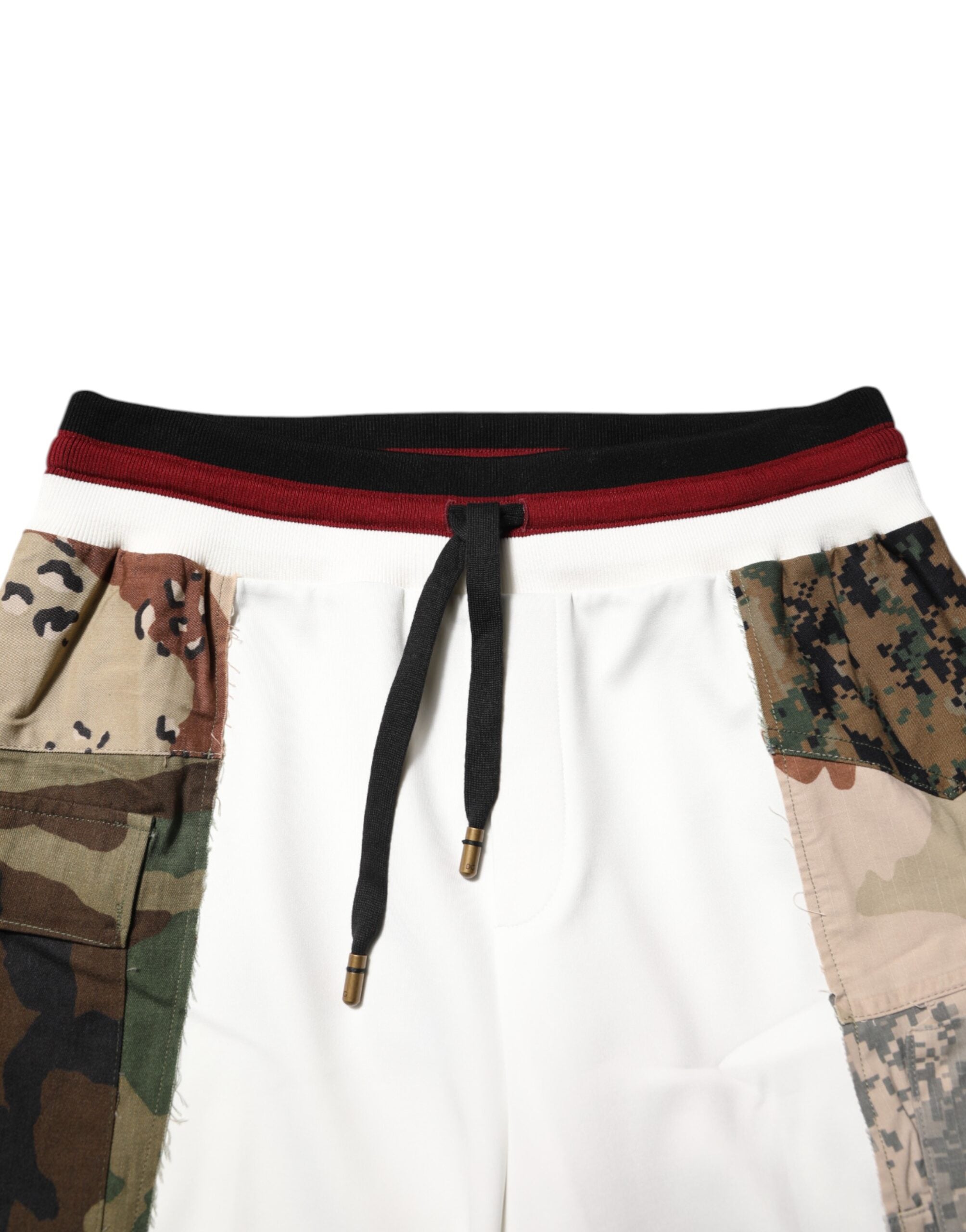 Dolce & Gabbana White Patchwork Joggers-5