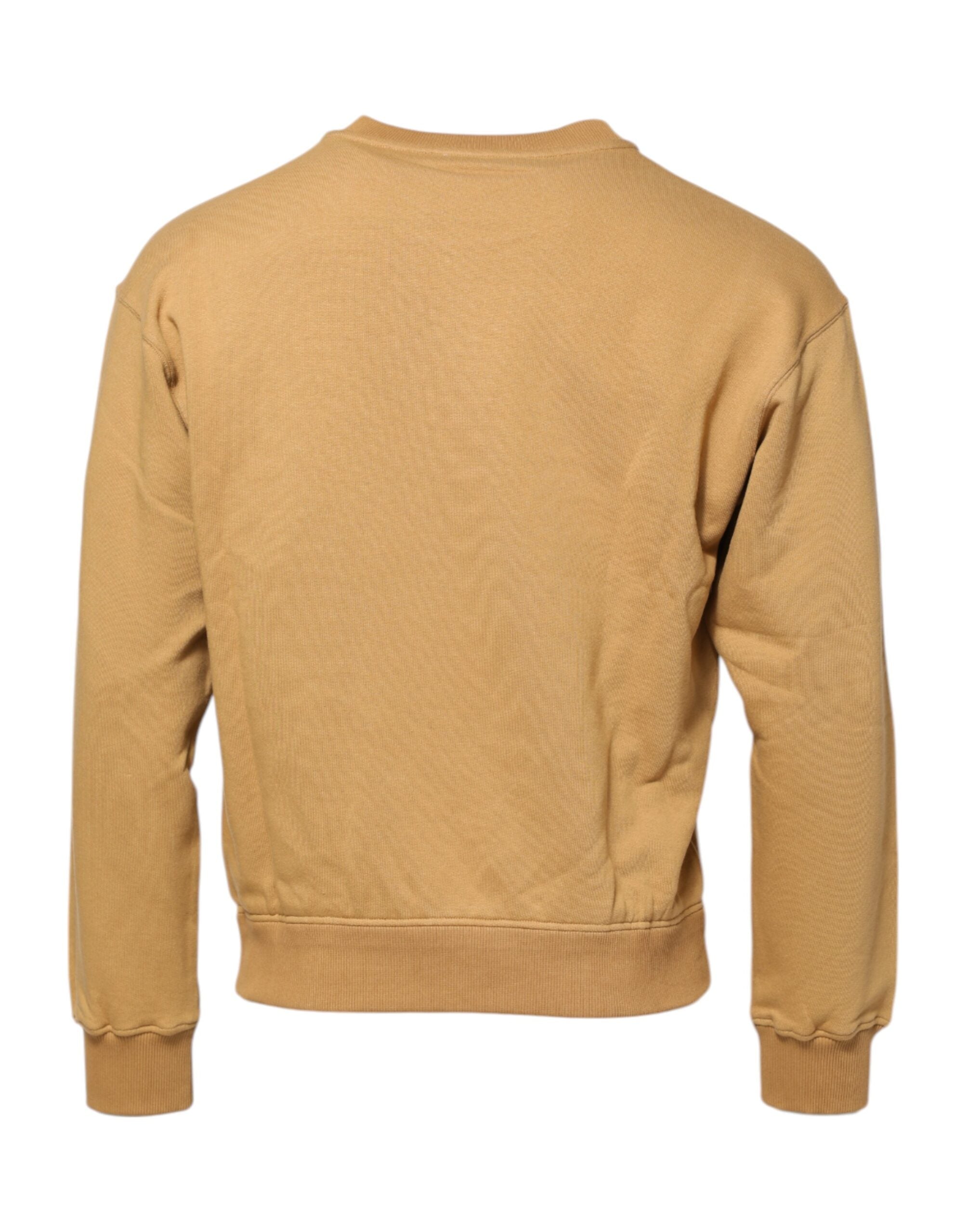 Suéter de algodón amarillo mostaza de Dolce & Gabbana con relieve DG-3