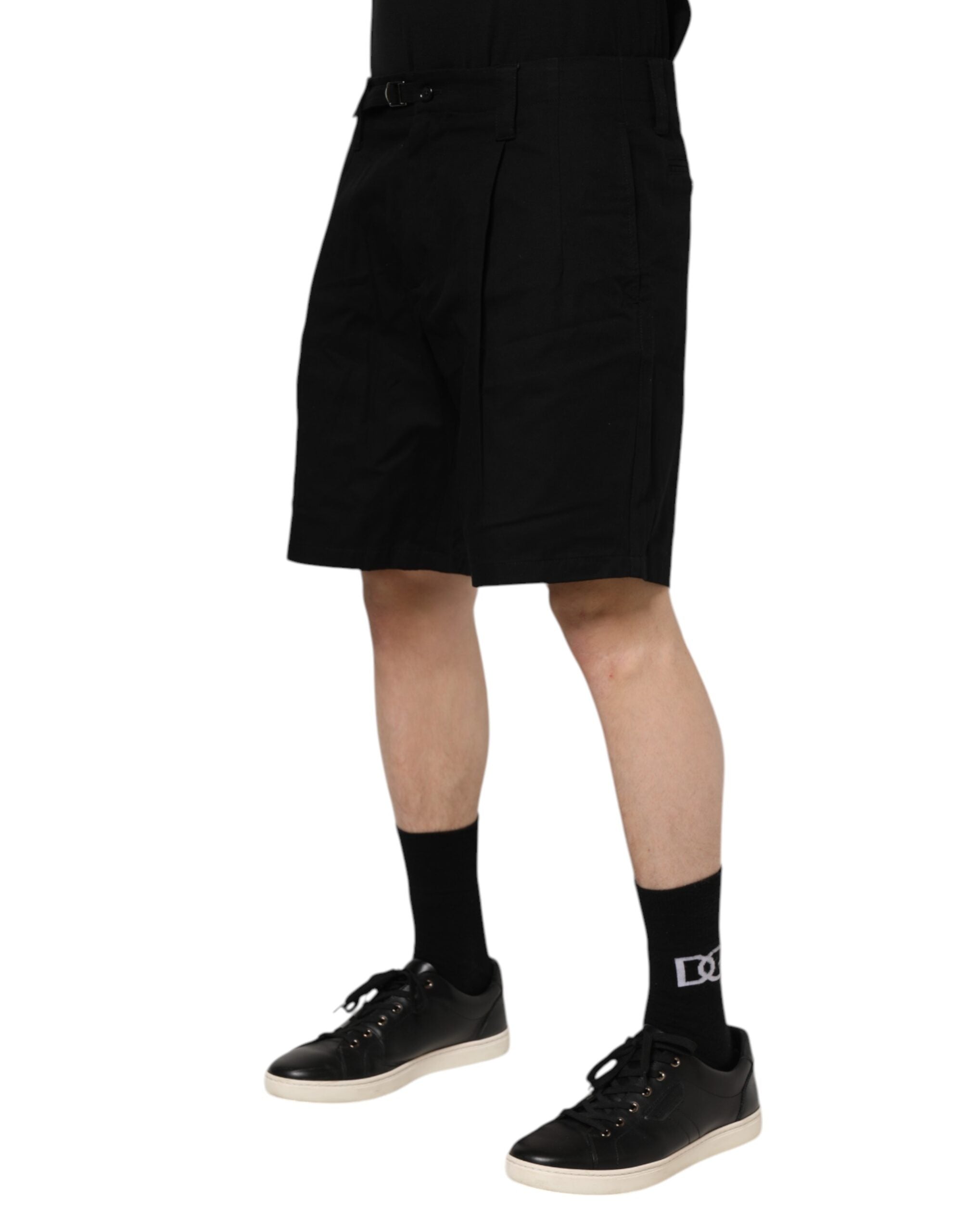 Dolce & Gabbana Black knee-length men's Bermuda shorts made of cotton-3