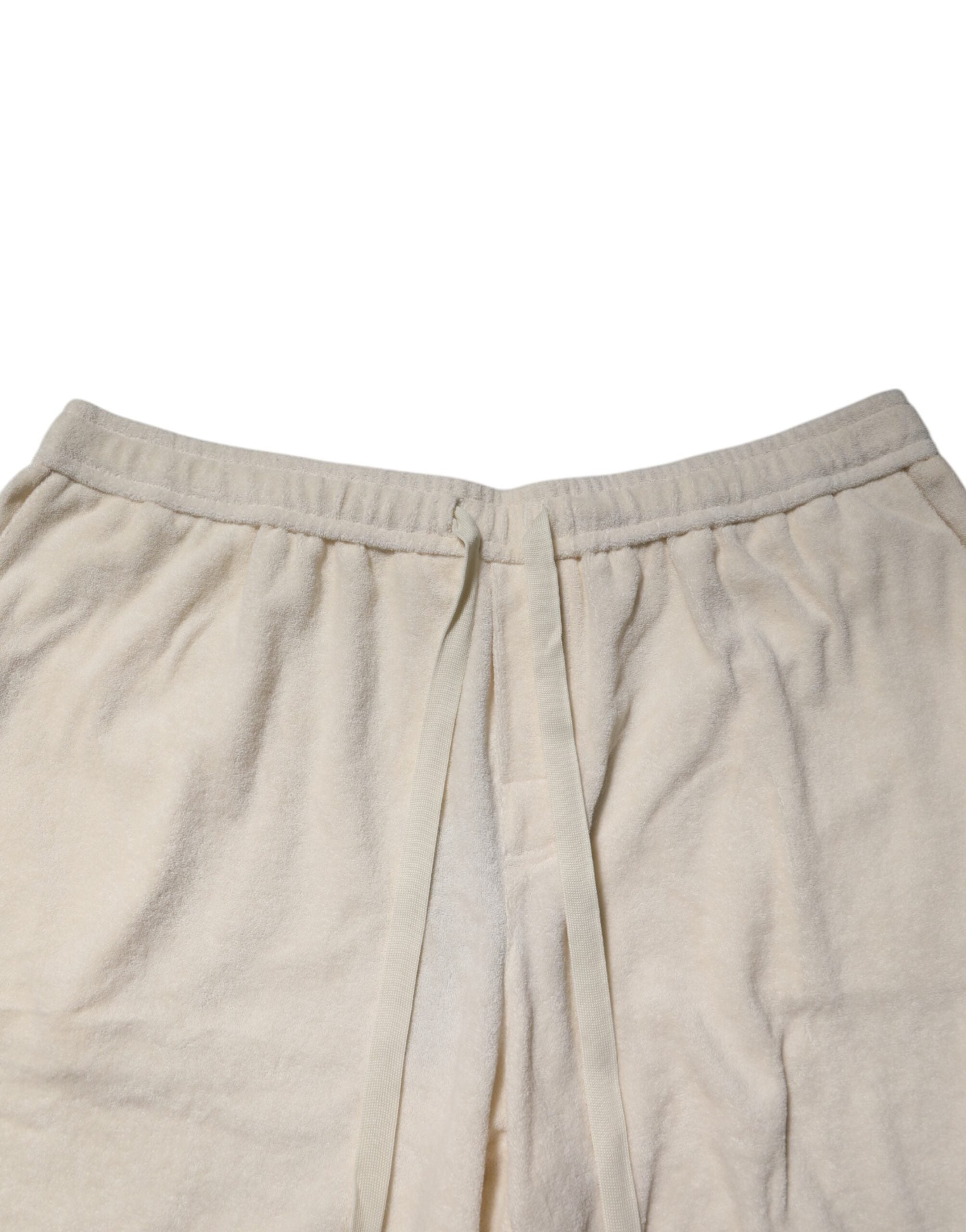 Dolce & Gabbana Ivory Cotton Men's Bermuda Sweatshorts Shorts-5