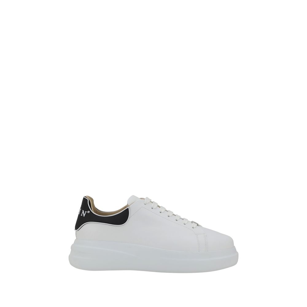Philipp Plein White Rubber Sole Low-Top Sneakers-1