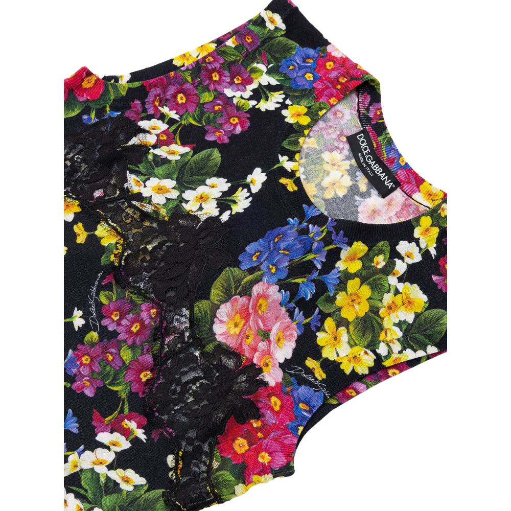 Top de cachemira negro de Dolce & Gabbana-3