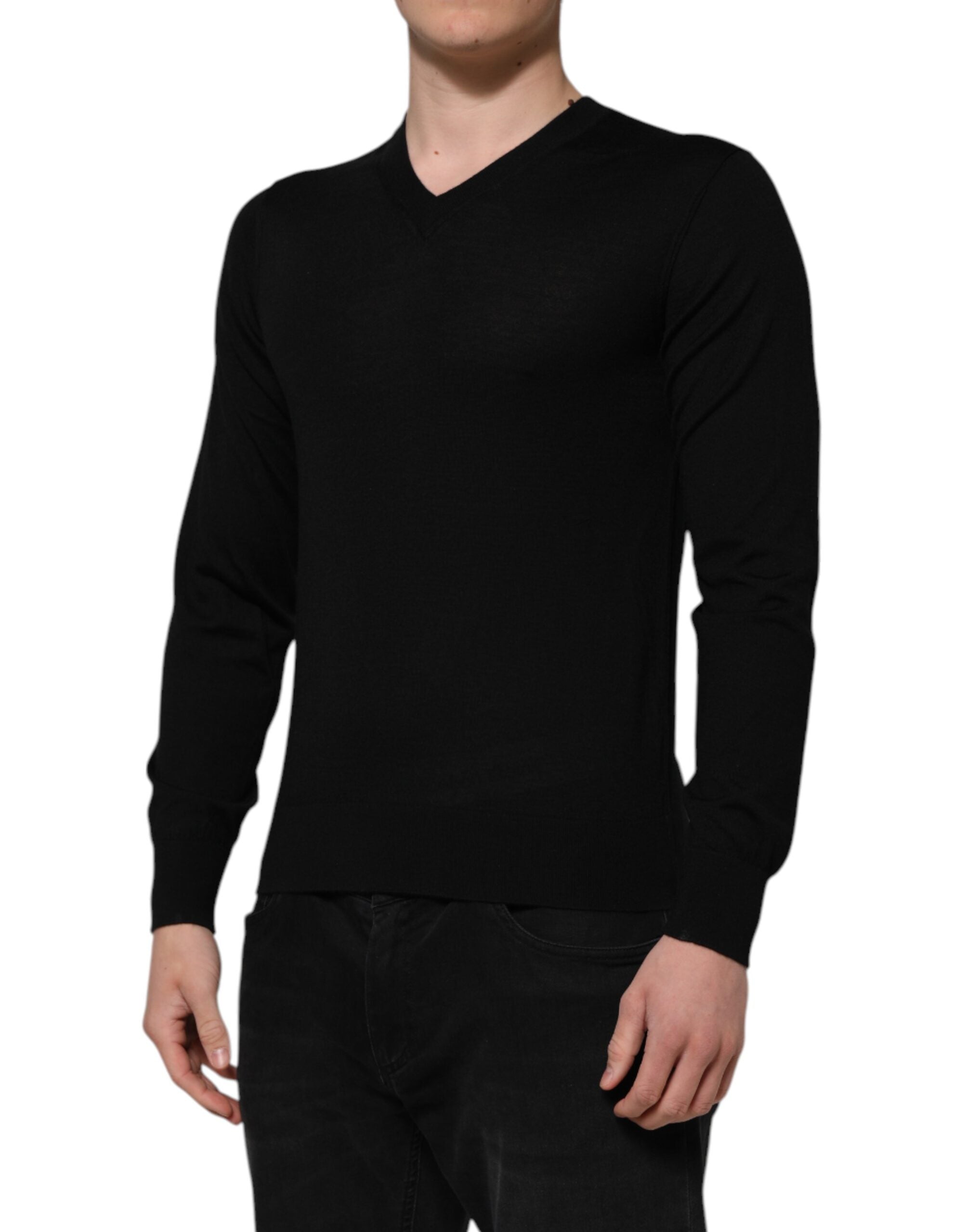 Dolce & Gabbana dark grey sweater with embroidered logo-3