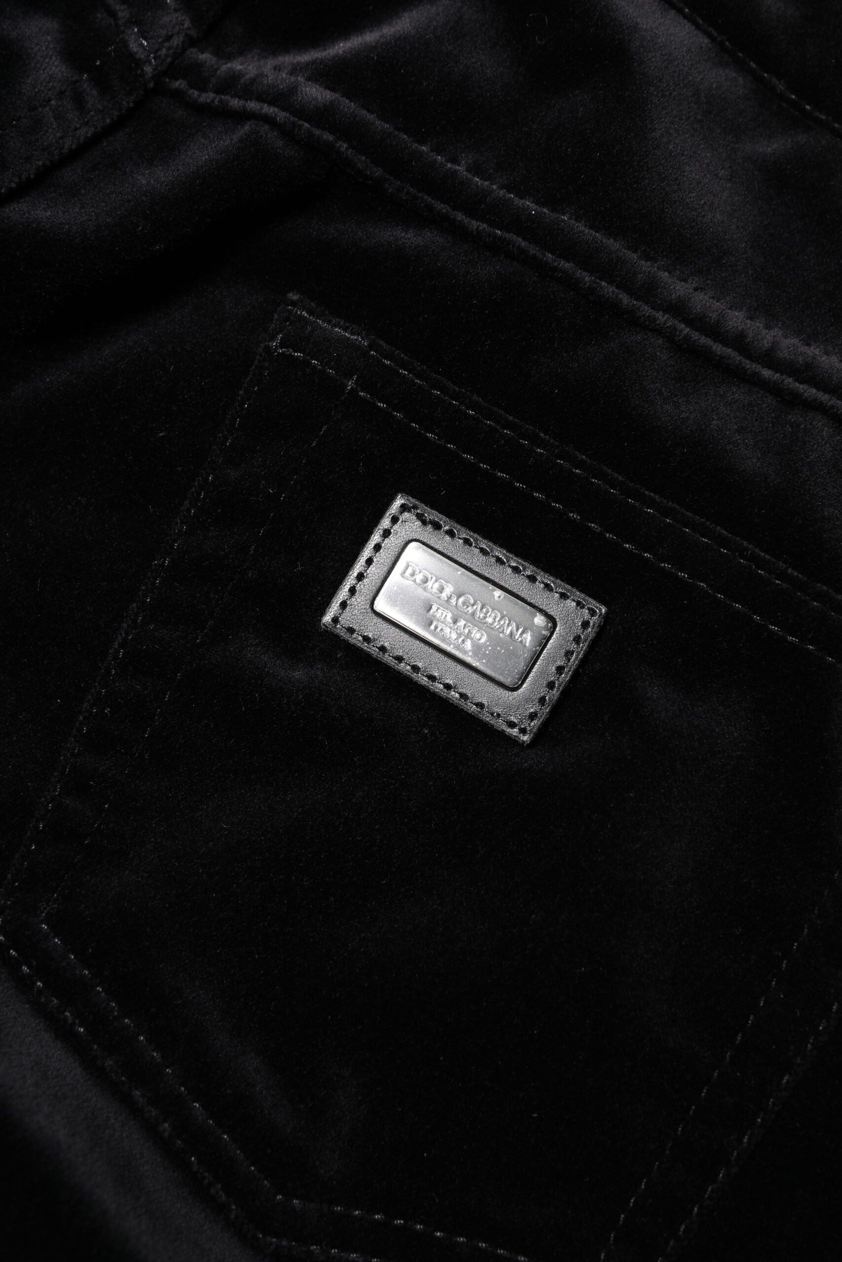 Dolce & Gabbana Black Cotton Skinny Capri Cropped Denim Jeans-5